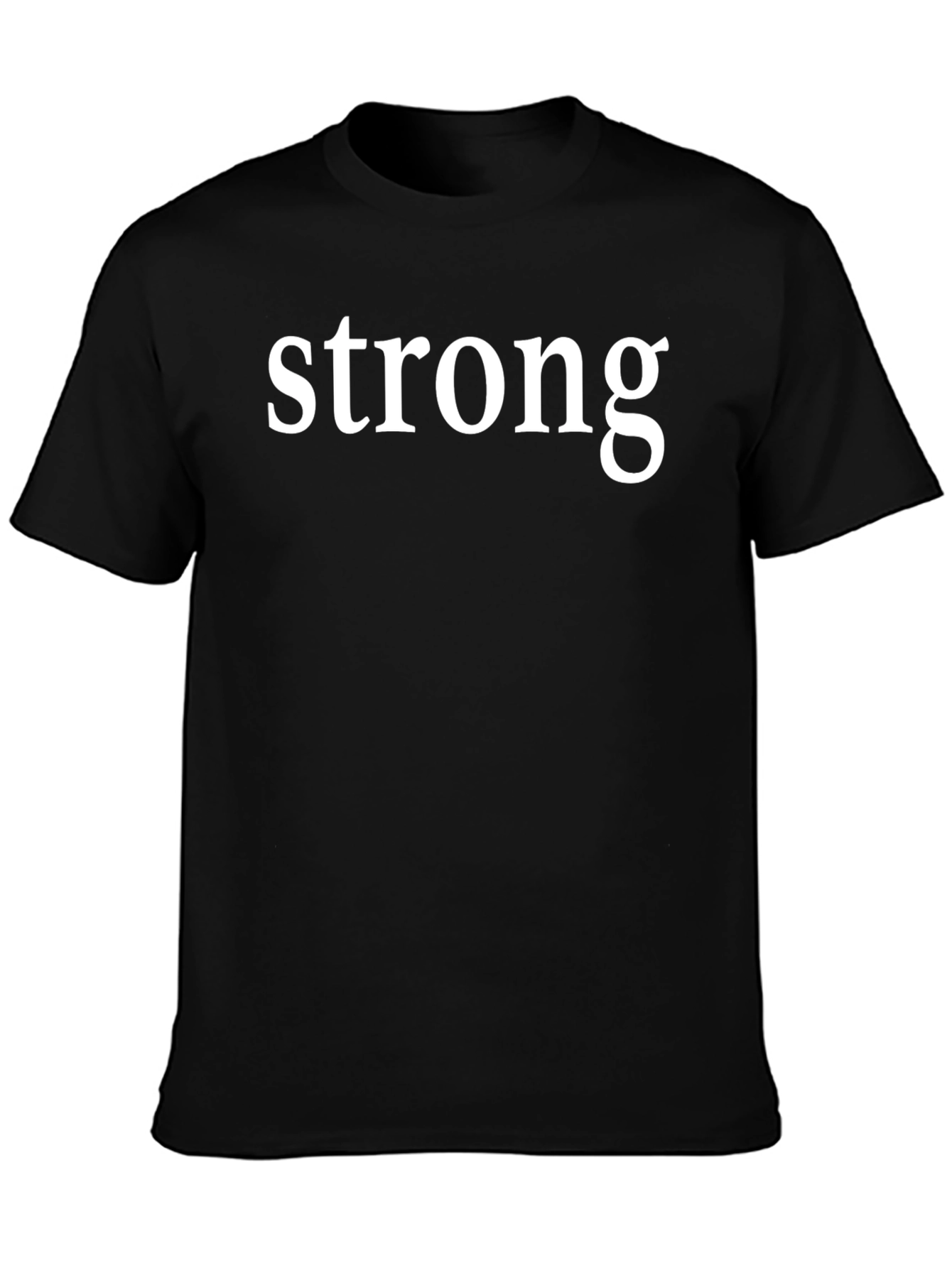 Strong Graphic Tee - Classic Black T-Shirt