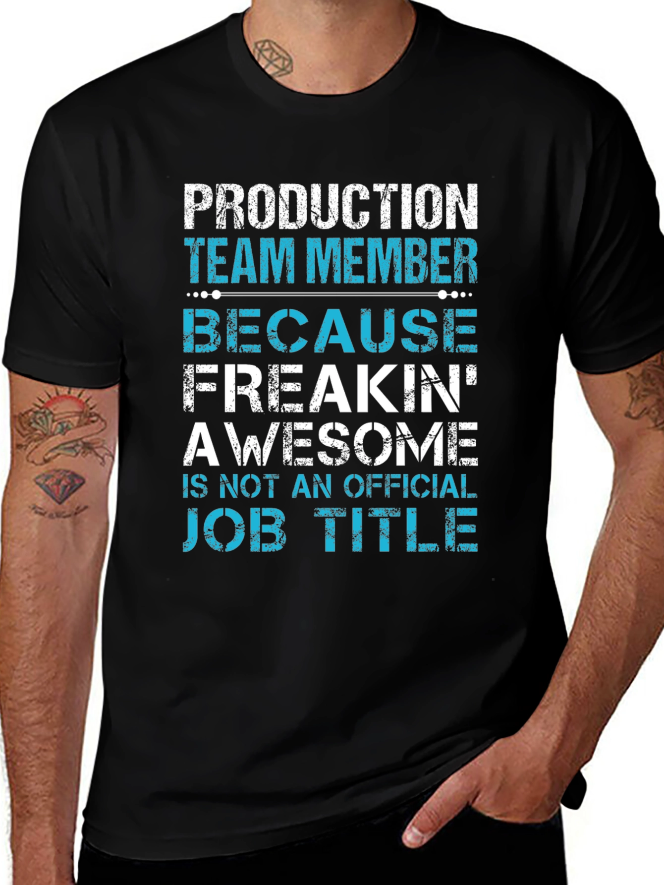 Production Team Member Funny Job Title T-Shirt