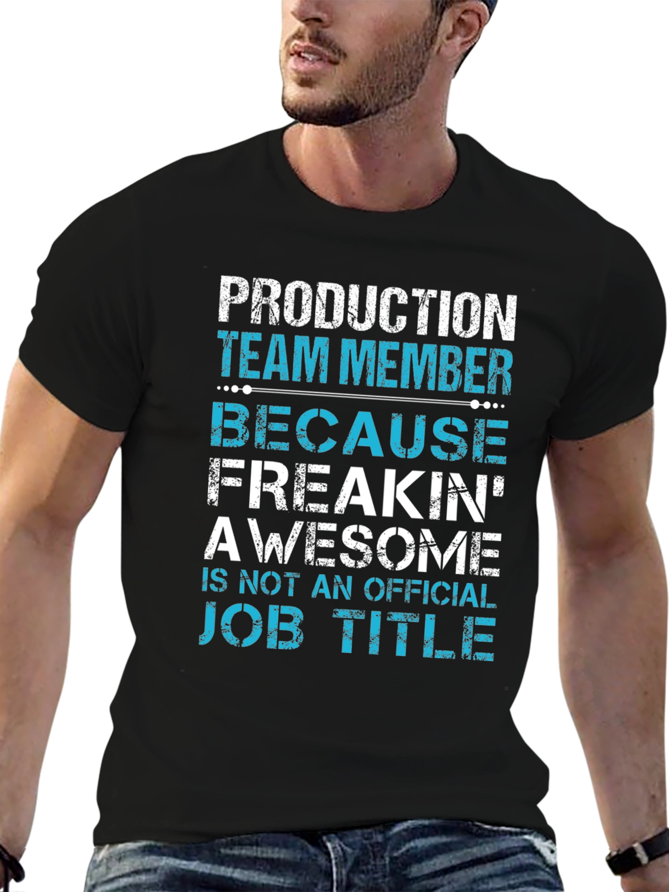 Production Team Member Funny Job Title T-Shirt
