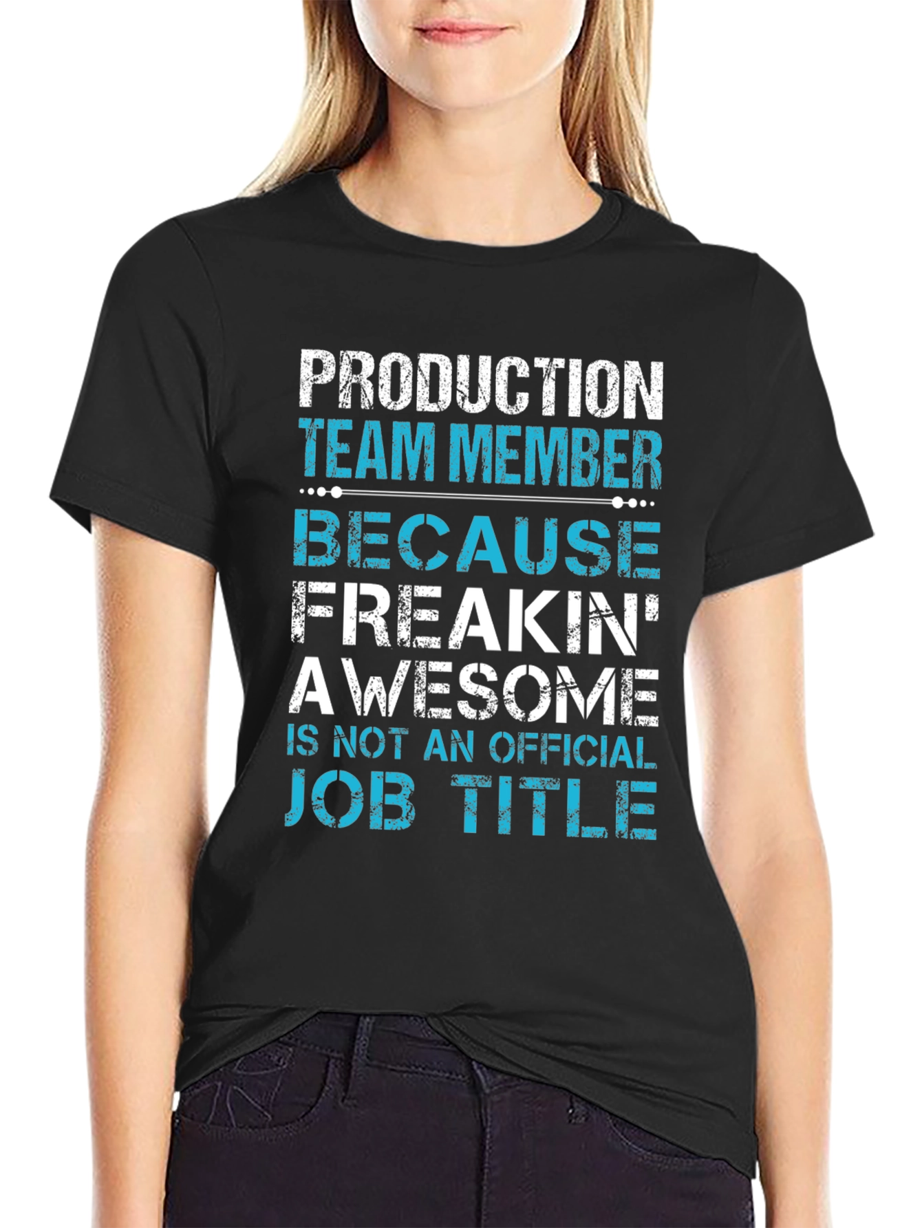 Production Team Member Funny Job Title T-Shirt