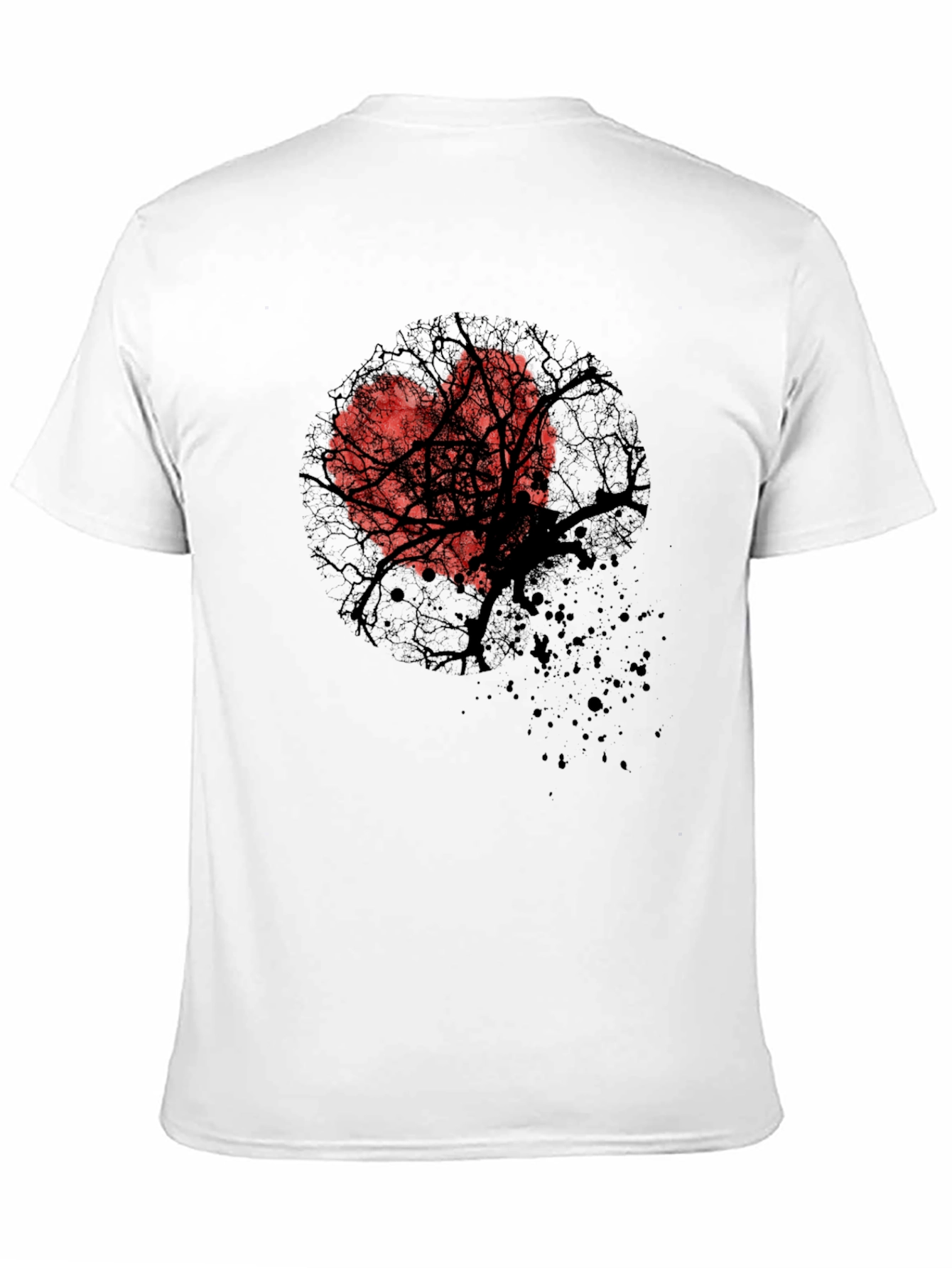 Heart Tree Graphic Tee - Trendy Casual Style