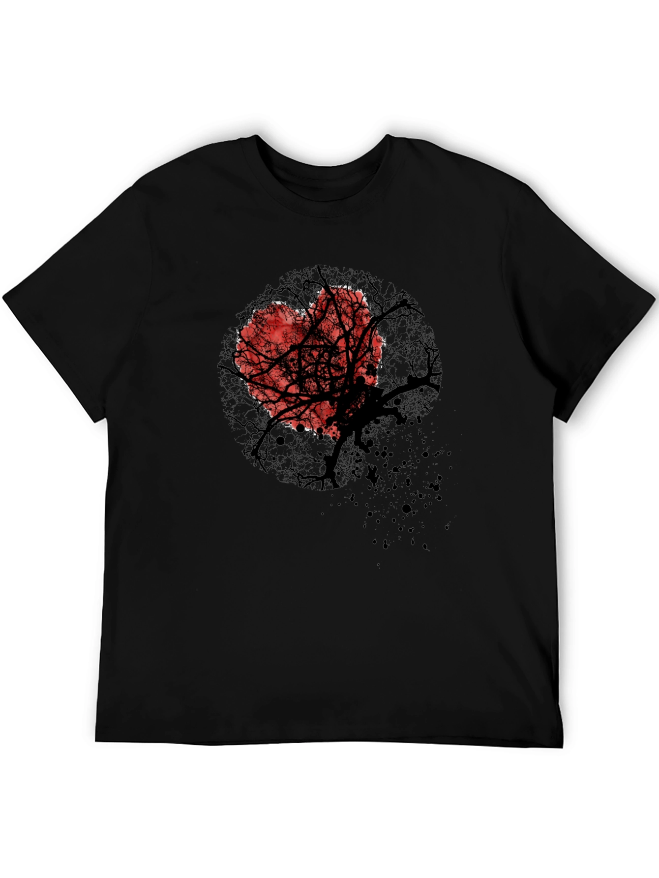 Heart Tree Graphic Tee - Trendy Casual Style