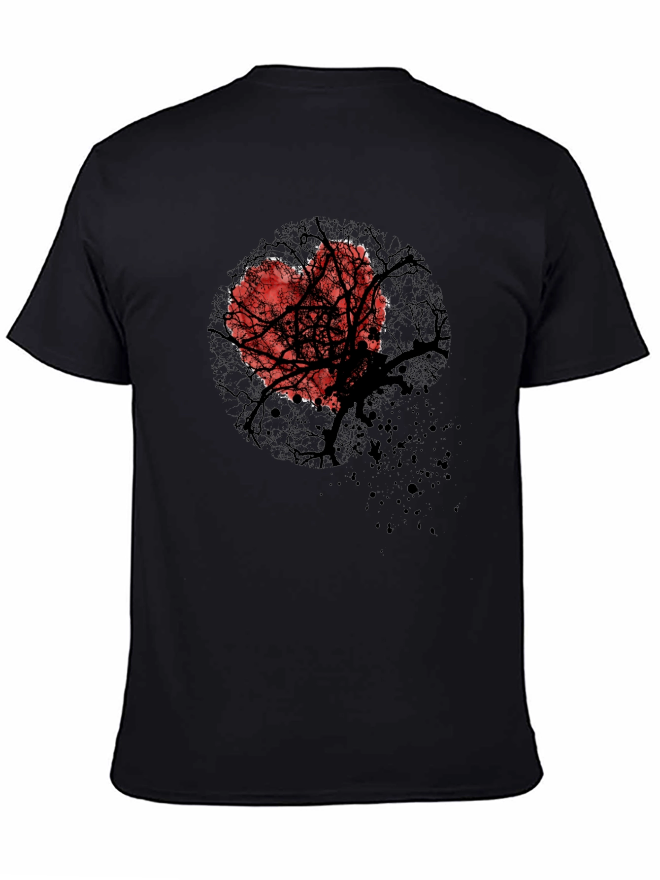 Heart Tree Graphic Tee - Trendy Casual Style