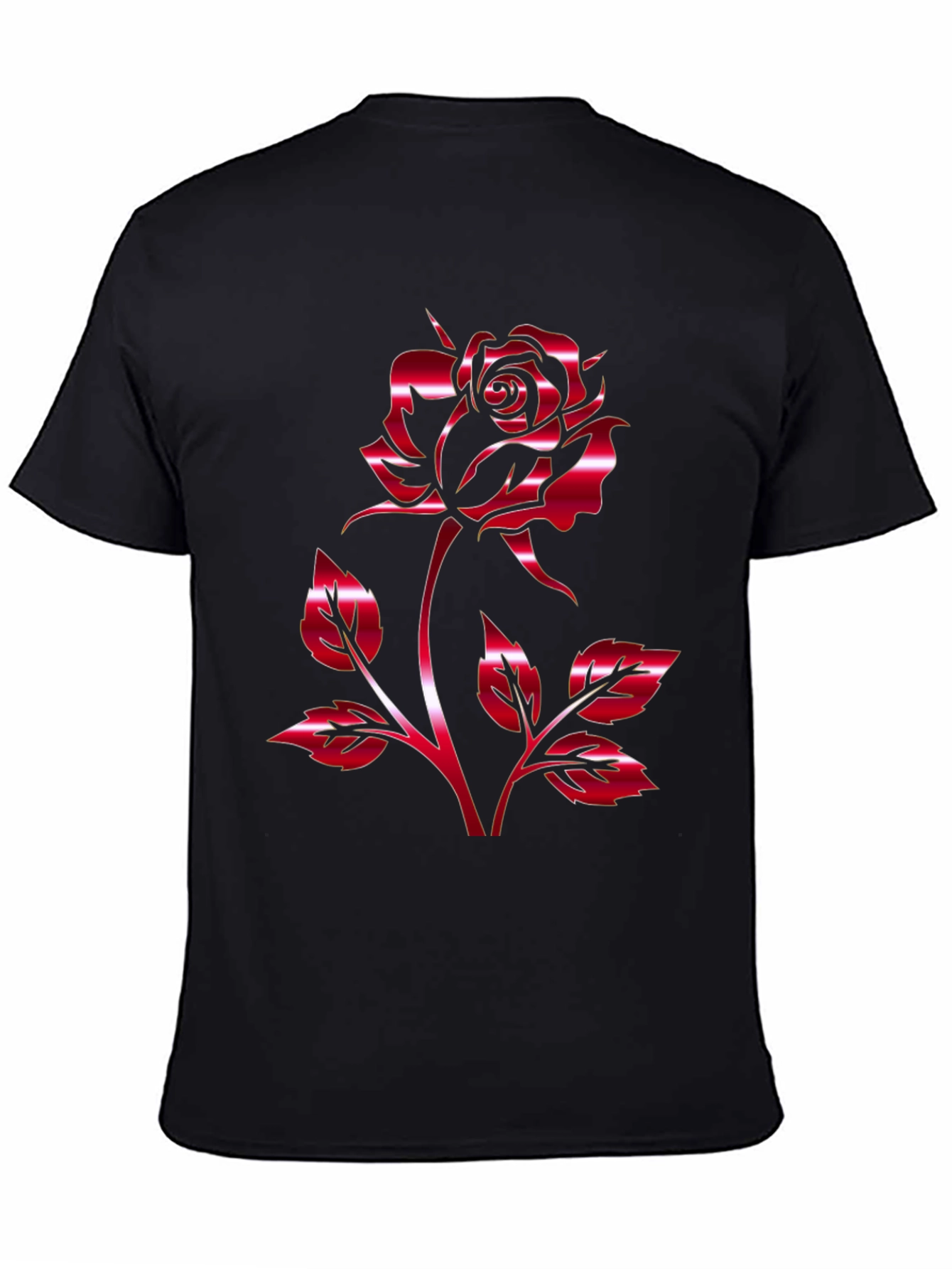 Bold Rose Graphic Tee - Stylish Floral Design