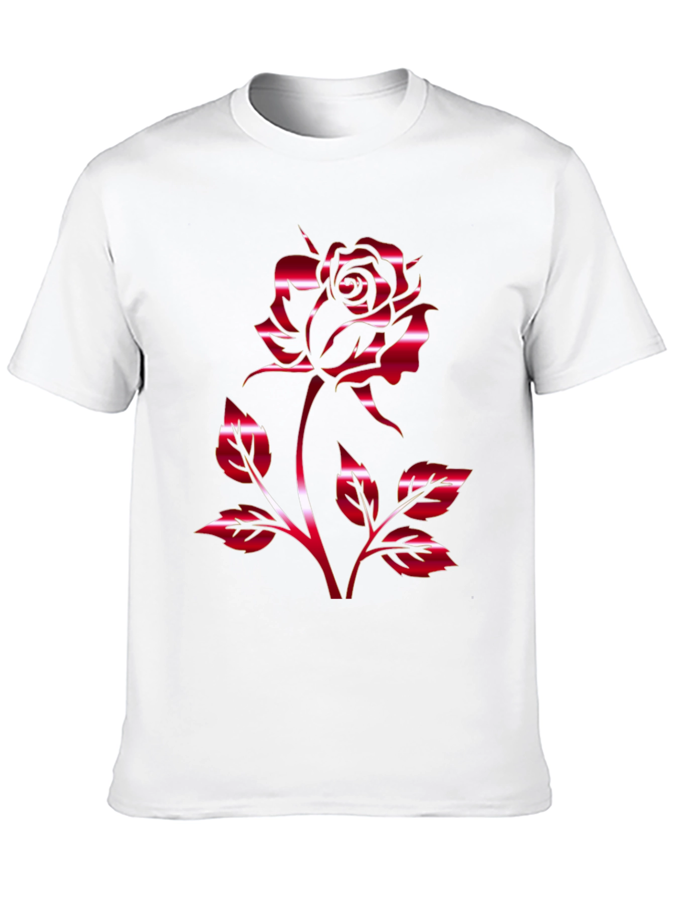 Bold Rose Graphic Tee - Stylish Floral Design