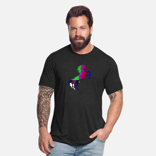 Unicorn No Signal Bars Symbol TShirt RGB Color Pun