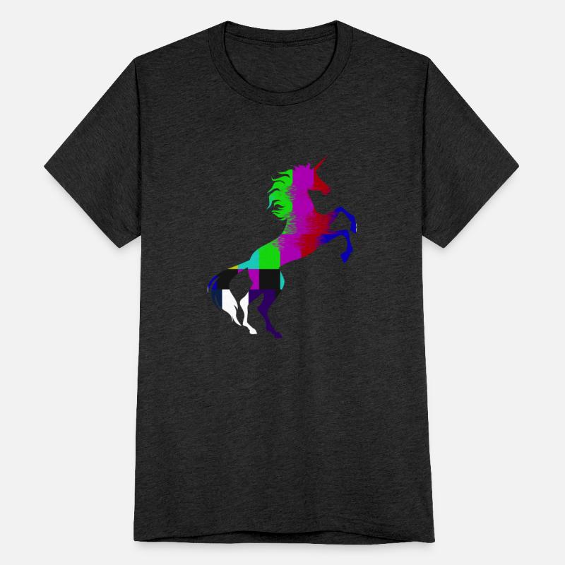 Unicorn No Signal Bars Symbol TShirt RGB Color Pun