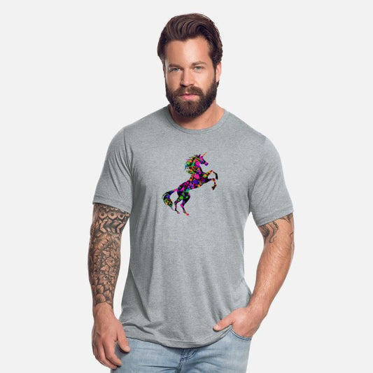 Unicorn Paint Pattern Symbol T-Shirt Spray Paint