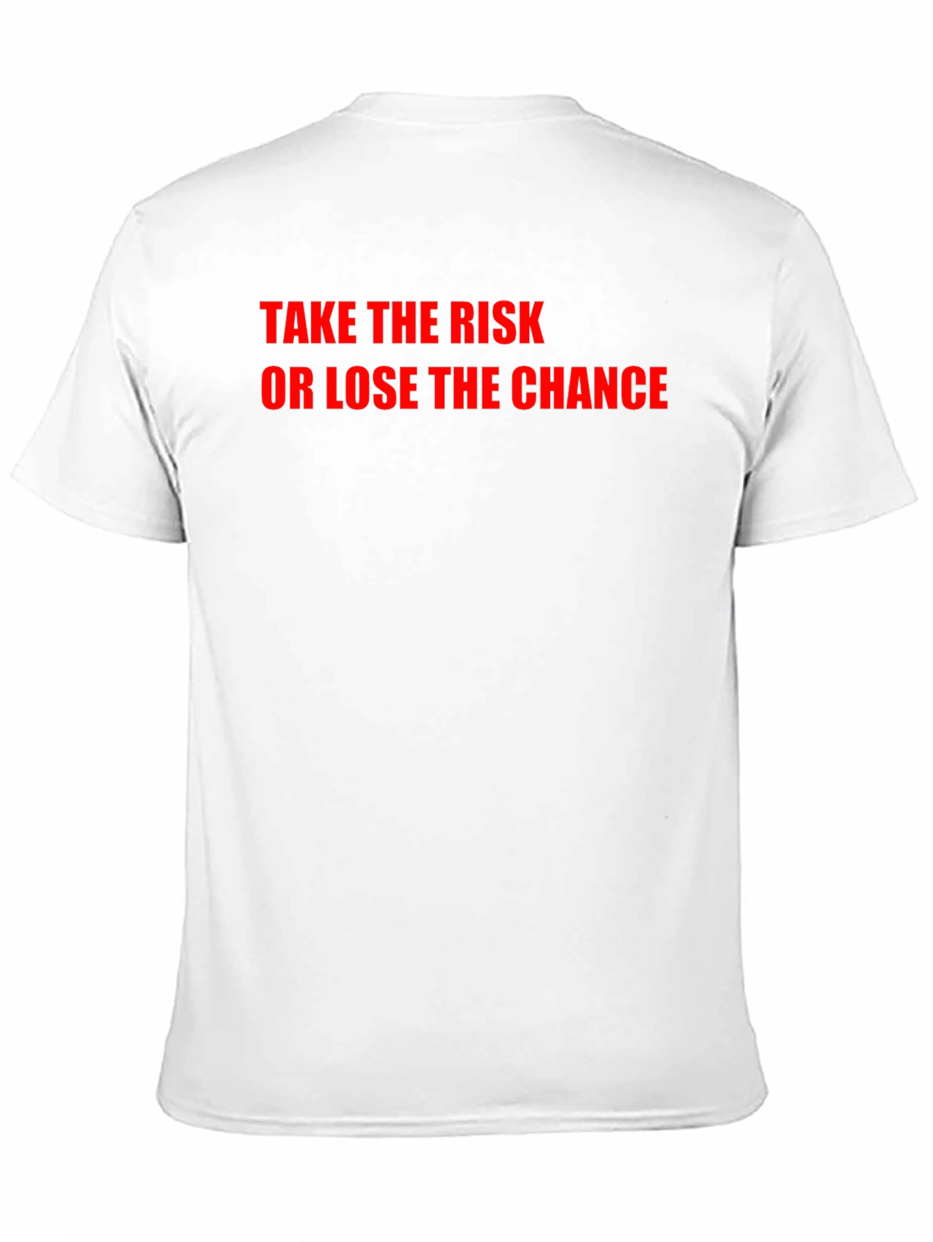 Take the Risk Tee - Bold Statement Black T-Shirt