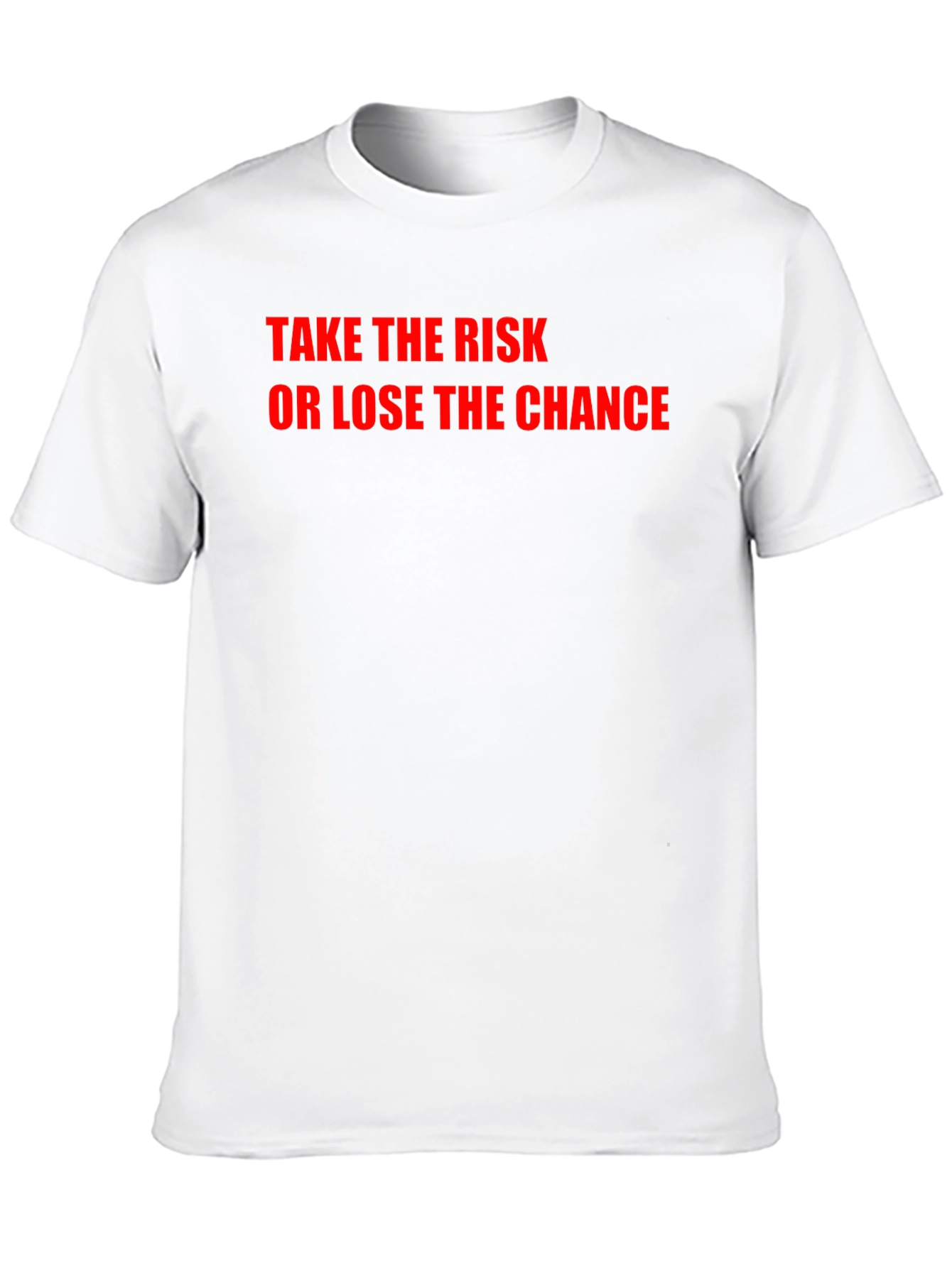 Take the Risk Tee - Bold Statement Black T-Shirt