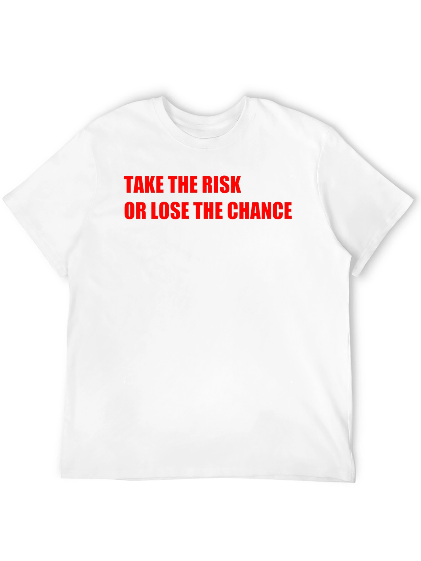 Take the Risk Tee - Bold Statement Black T-Shirt