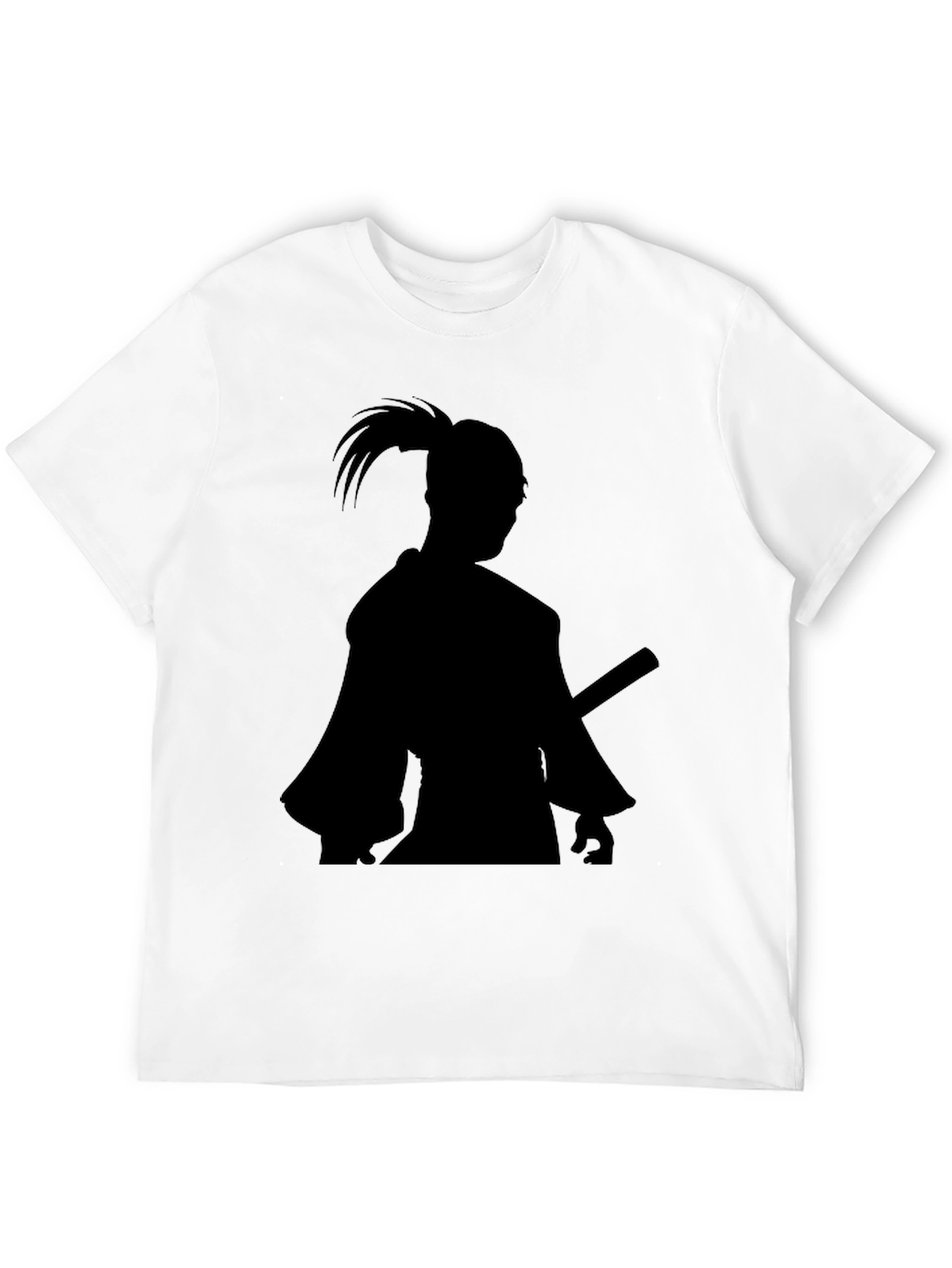 Samurai Silhouette Black T-Shirt