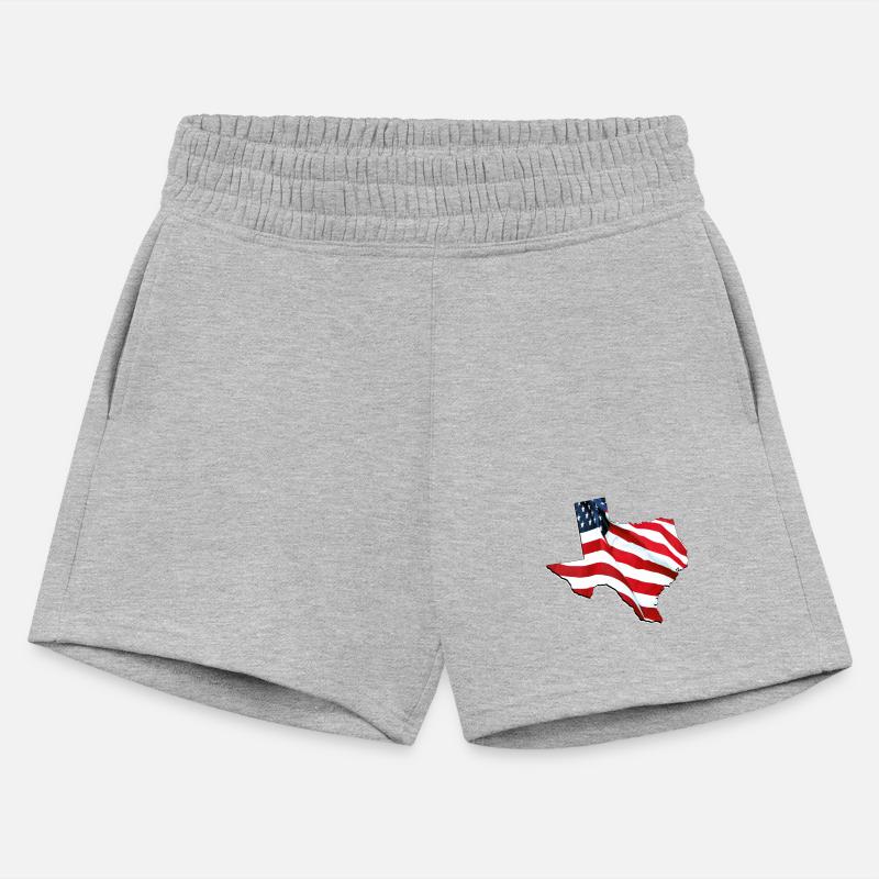 USA Flag in Texas (State) Map