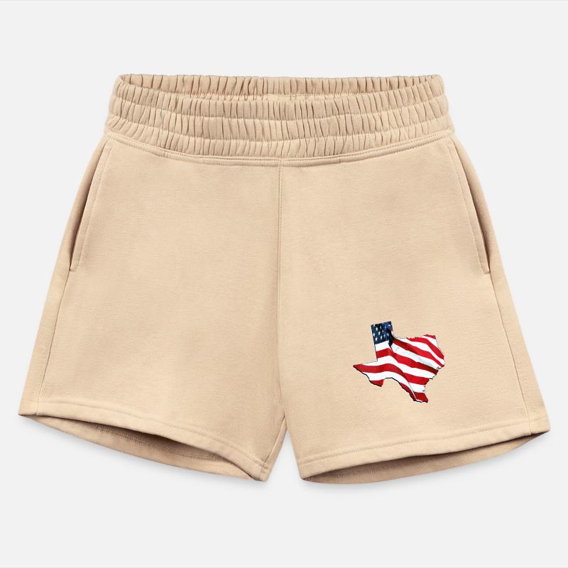 USA Flag in Texas (State) Map