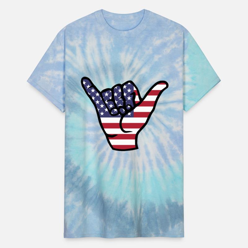 USA flag Shaka