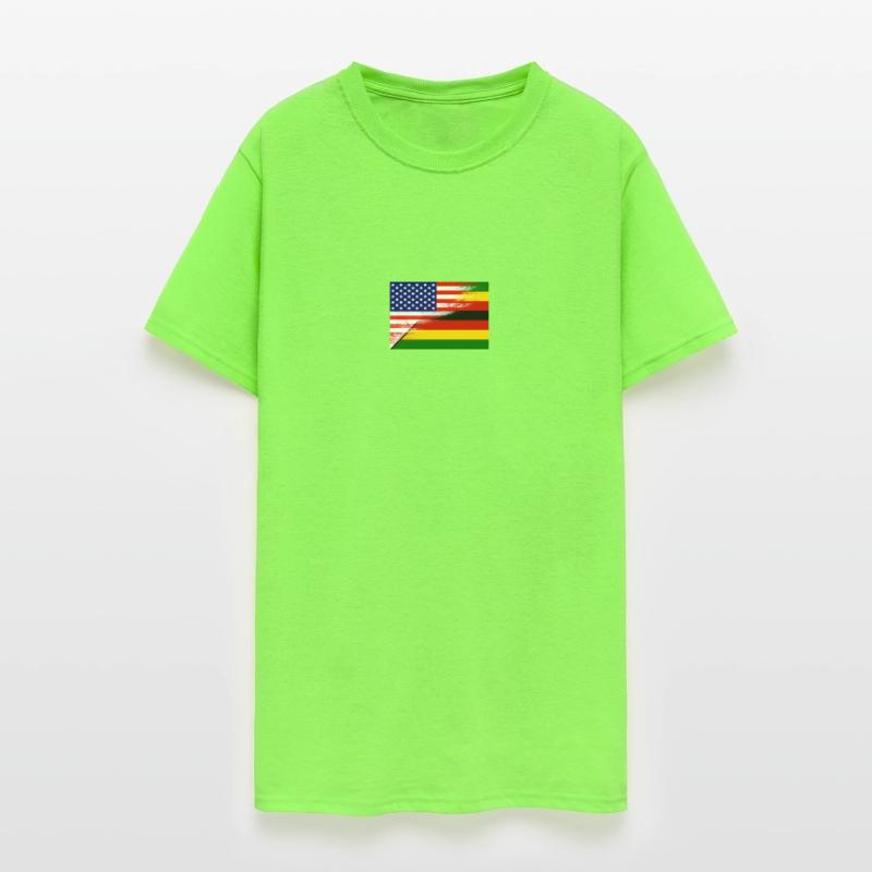 USA Zimbabwe Flag American Immigrant