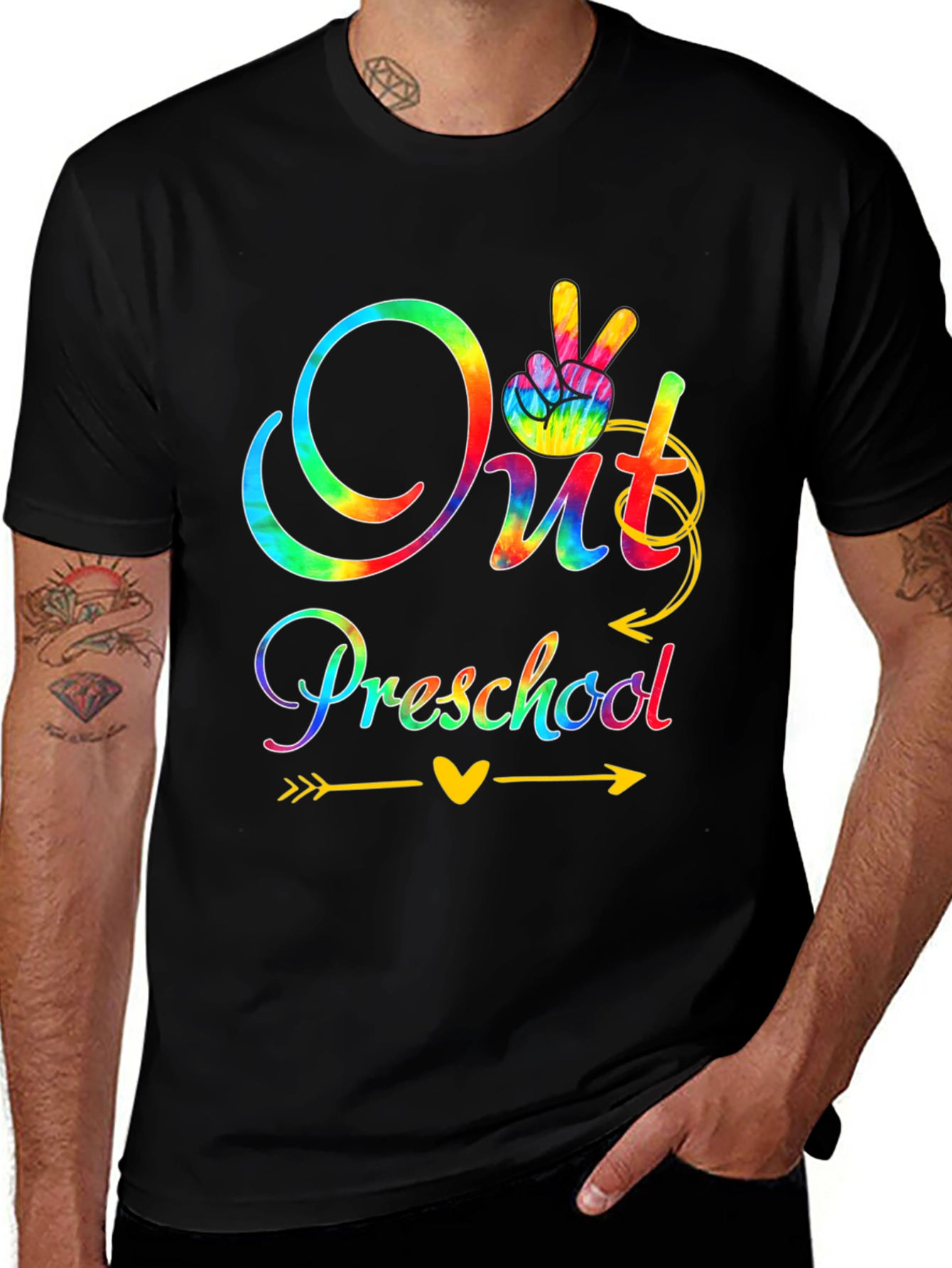 Out Preschool Tie Dye Graphic Tee