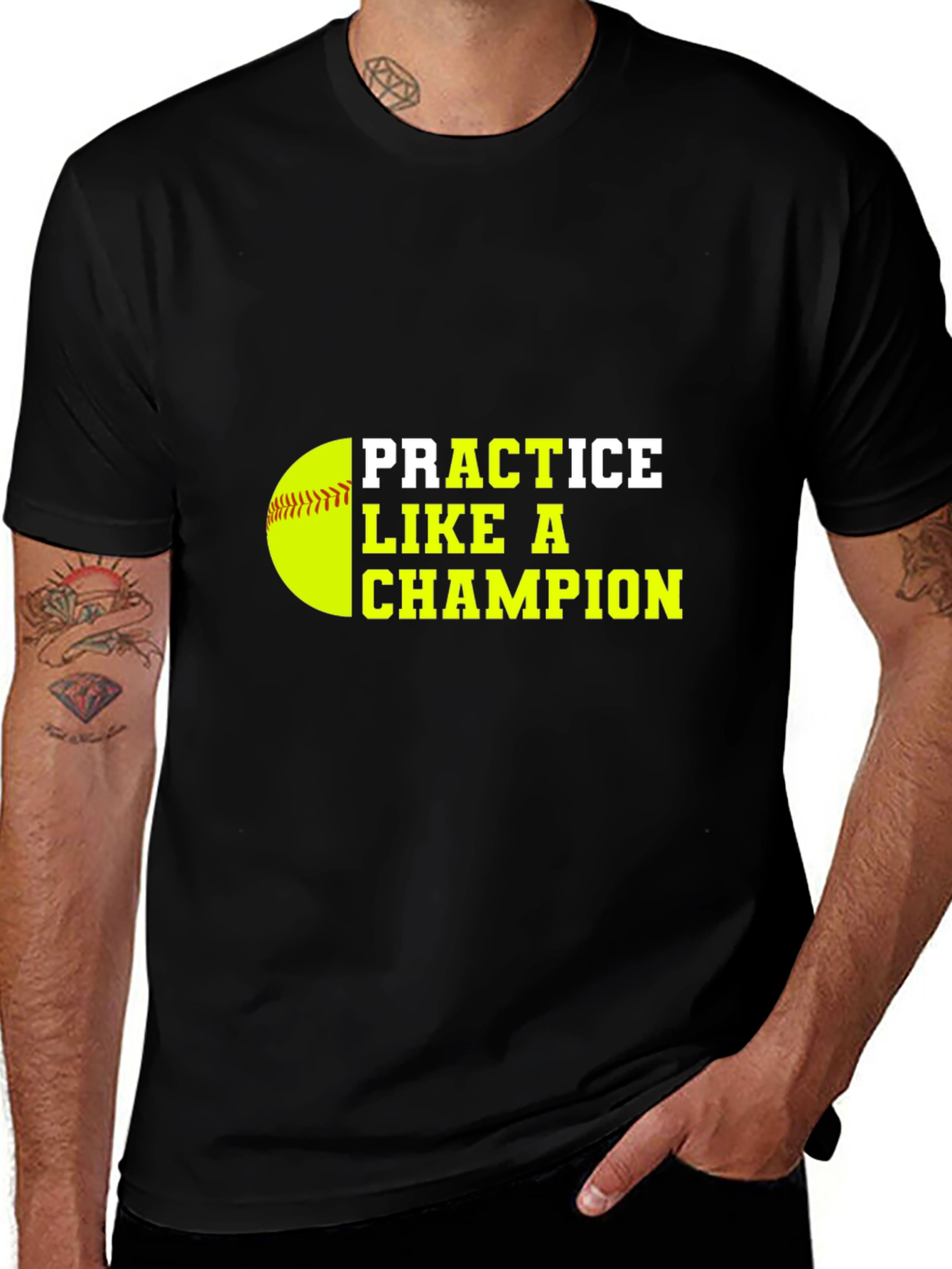 Practice Like a Champion Black T-Shirt