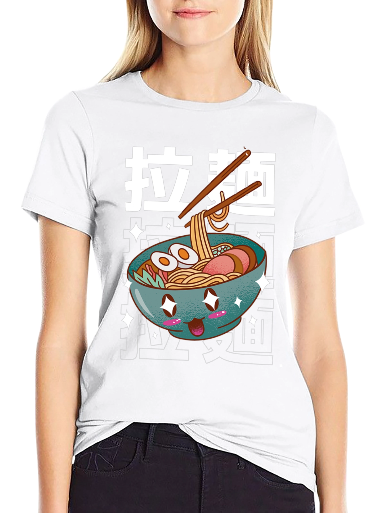 Kawaii Ramen Bowl T-Shirt - Unisex Graphic Tee