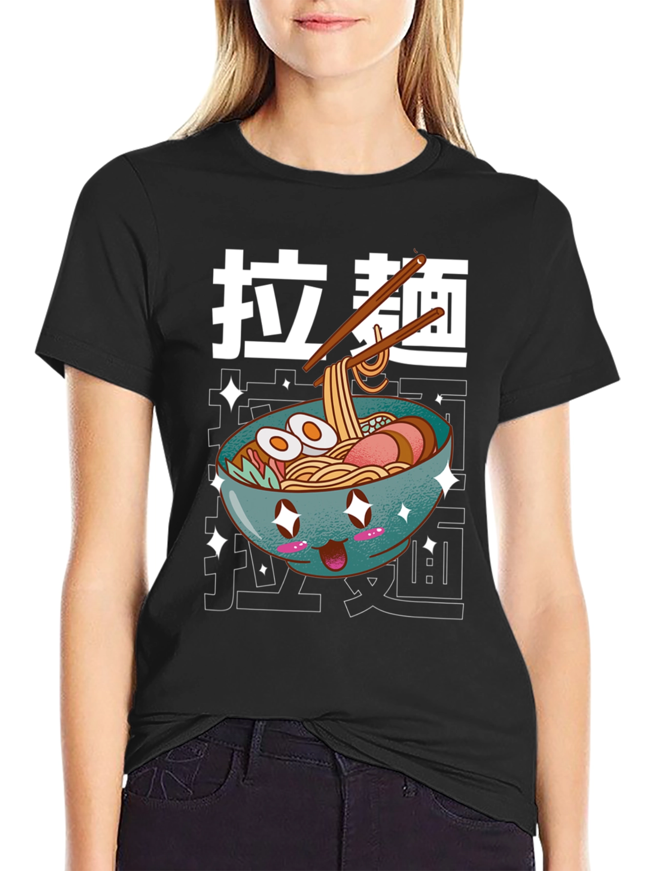 Kawaii Ramen Bowl T-Shirt - Unisex Graphic Tee