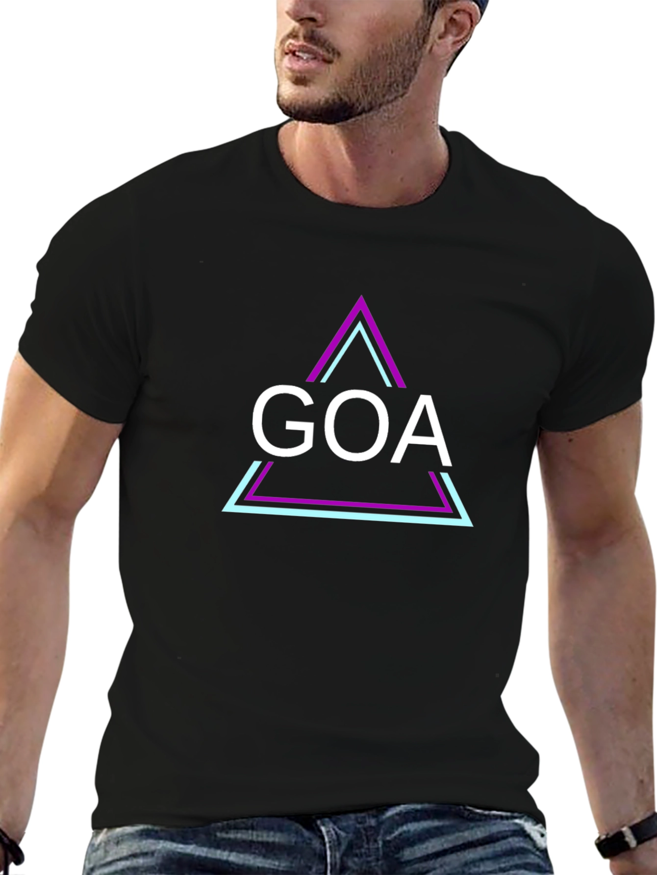 GOA Graphic Tee - Trendy Black T-Shirt