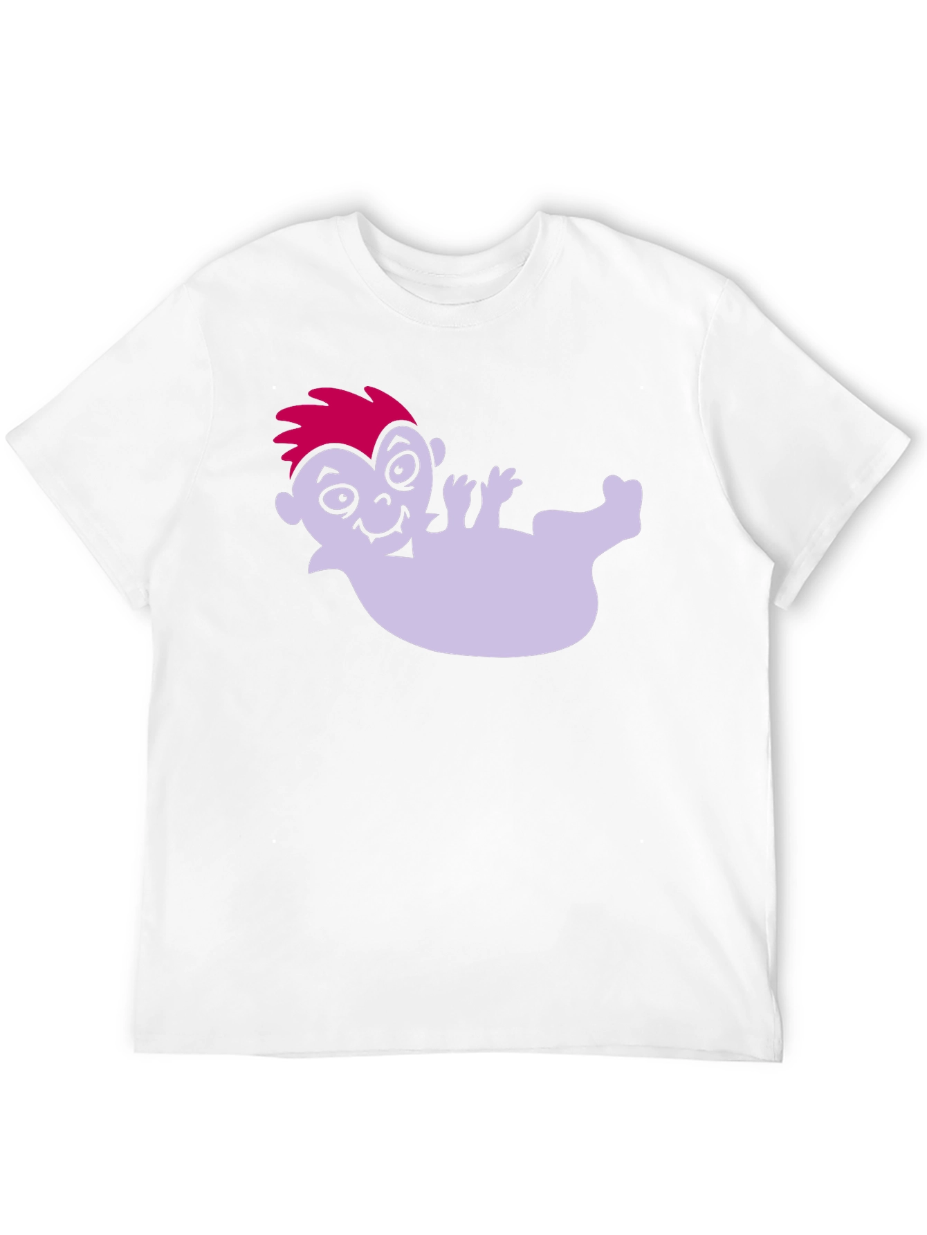Cartoon Vampire on Black Tee