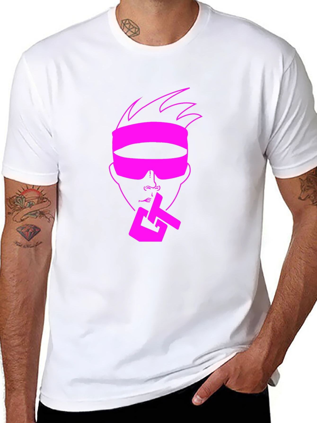 Pink Graphic Tee - Secret Agent Style