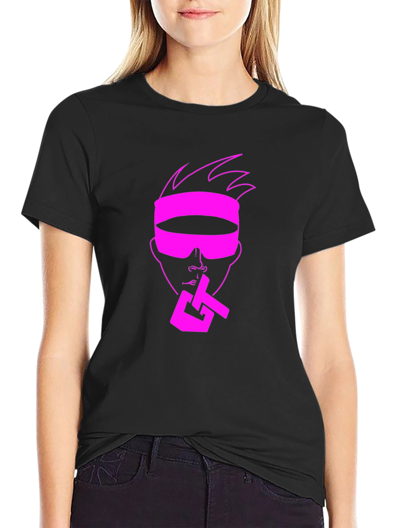 Pink Graphic Tee - Secret Agent Style