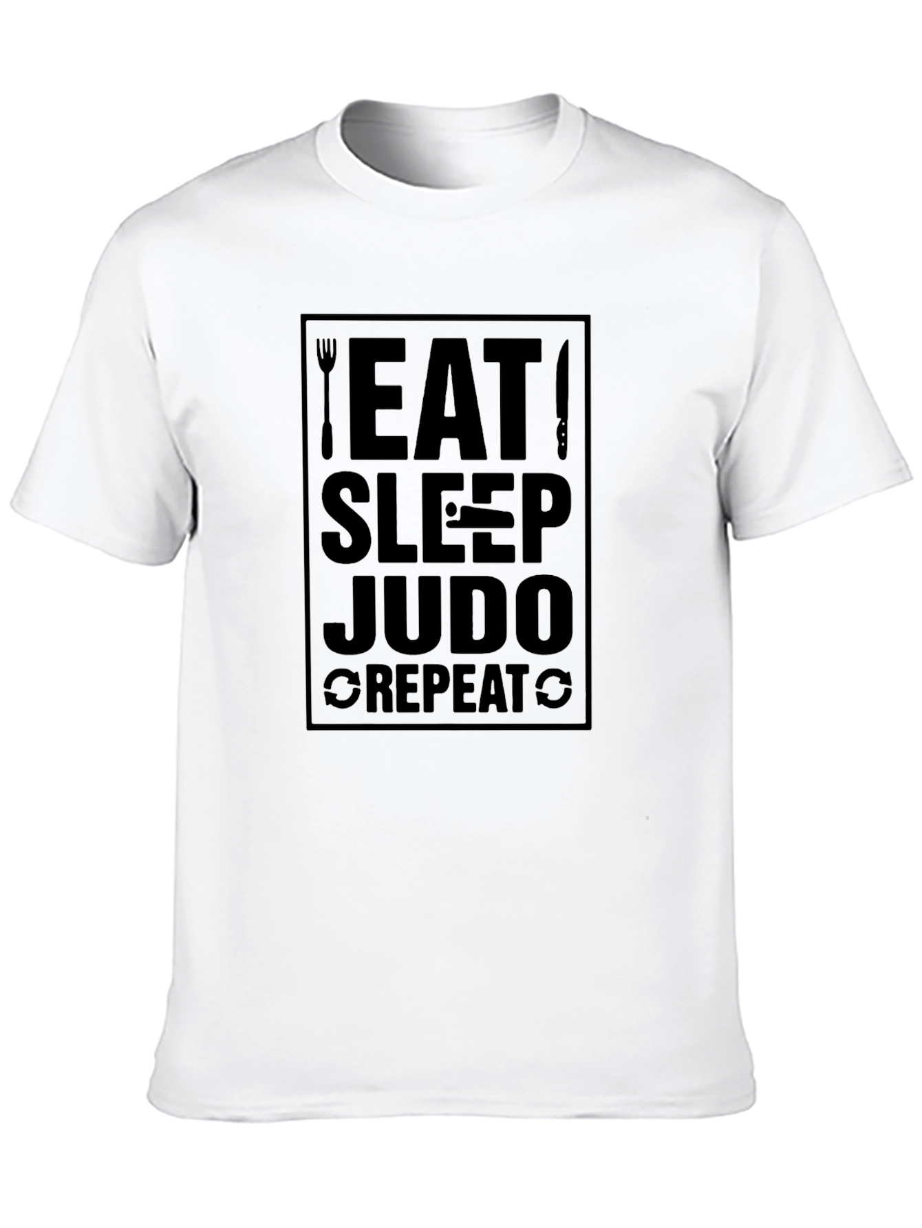 Eat Sleep Judo Repeat Black T-Shirt