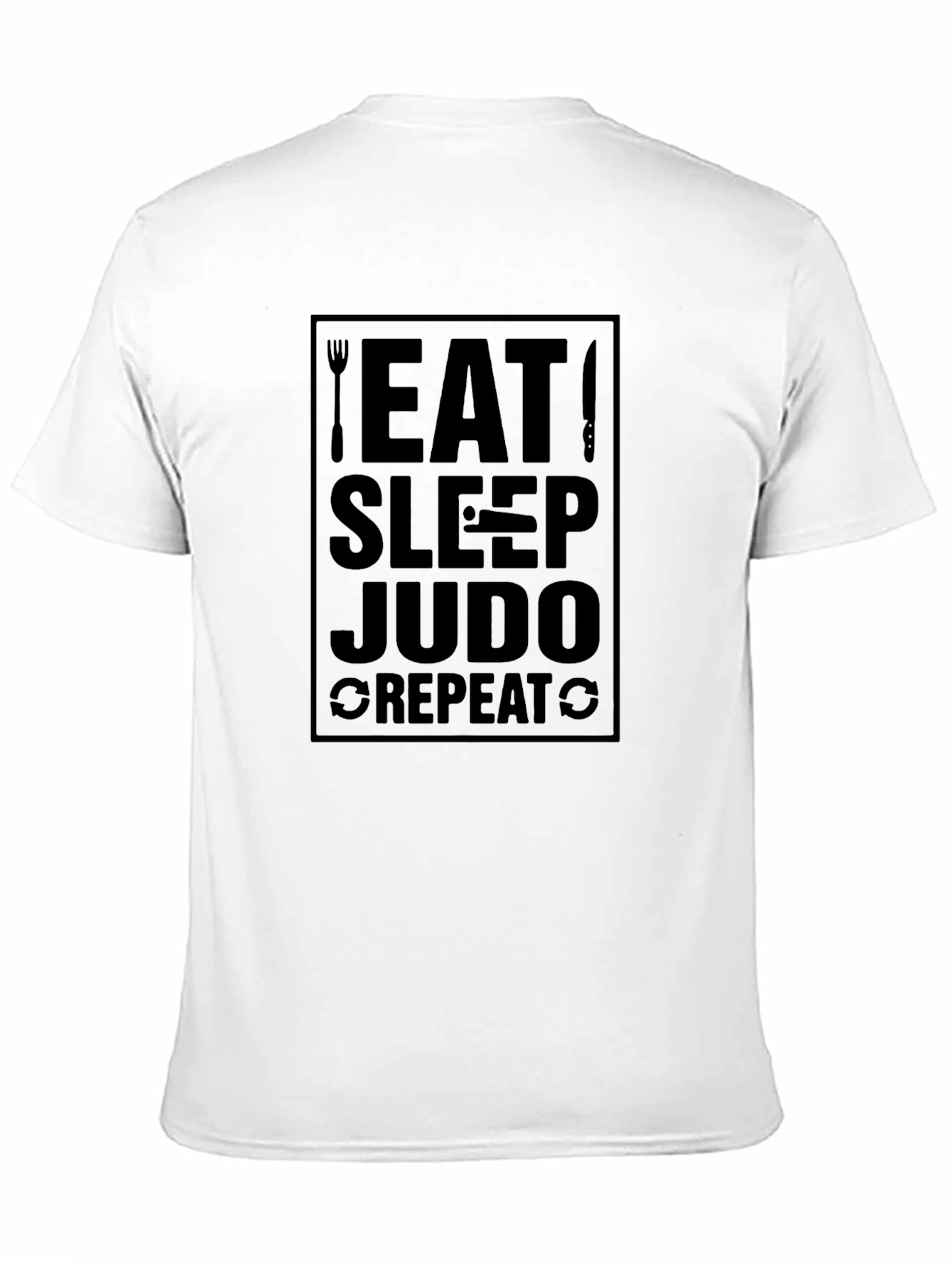Eat Sleep Judo Repeat Black T-Shirt