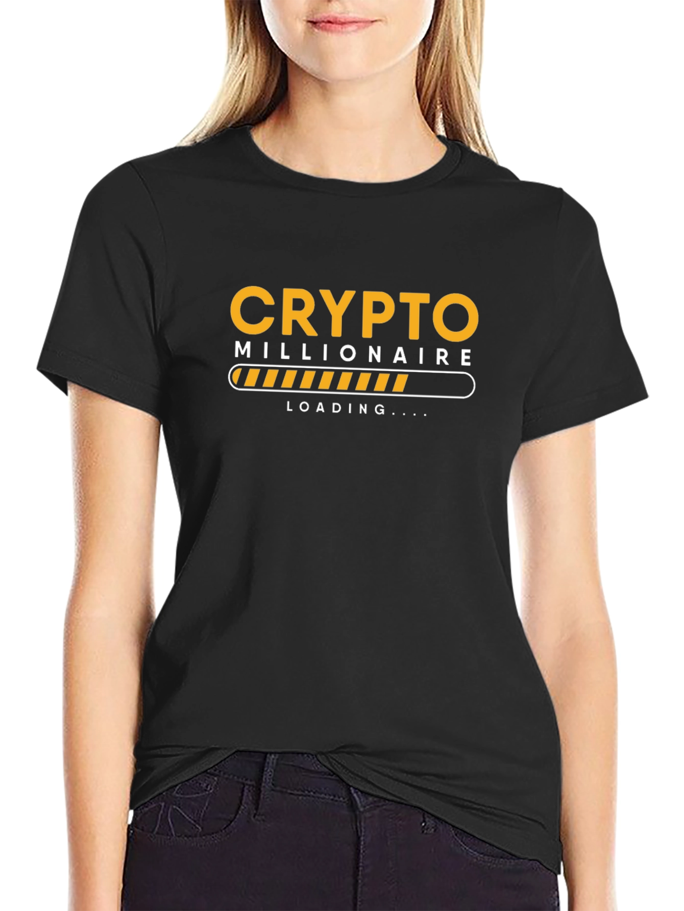 Crypto Millionaire Loading T-Shirt - Black