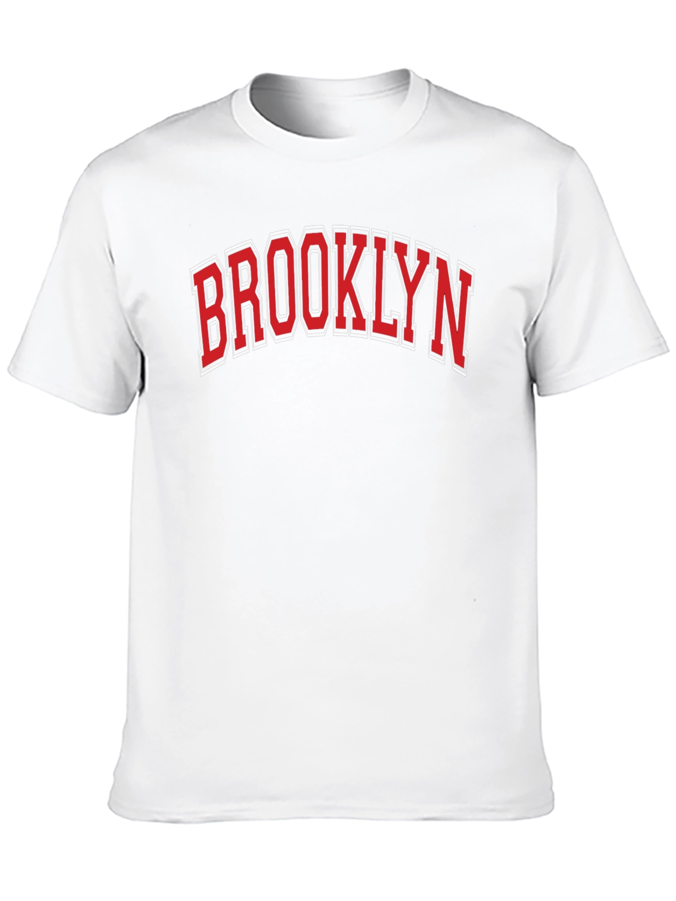 Brooklyn Text Graphic Black Cotton T-Shirt