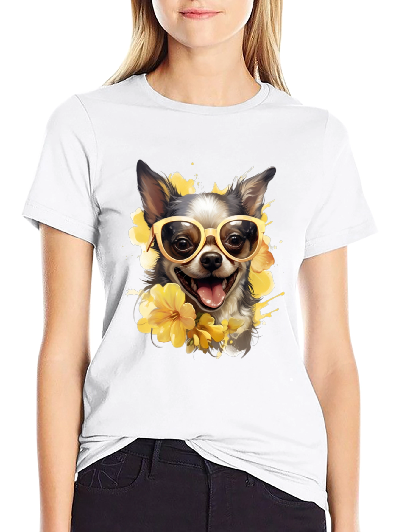 Cool Dog Tee: Stylish Pet Graphic T-Shirt