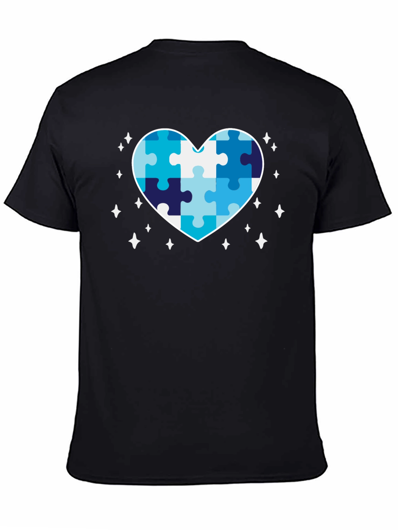 Autism Awareness Puzzle Heart Graphic Tee