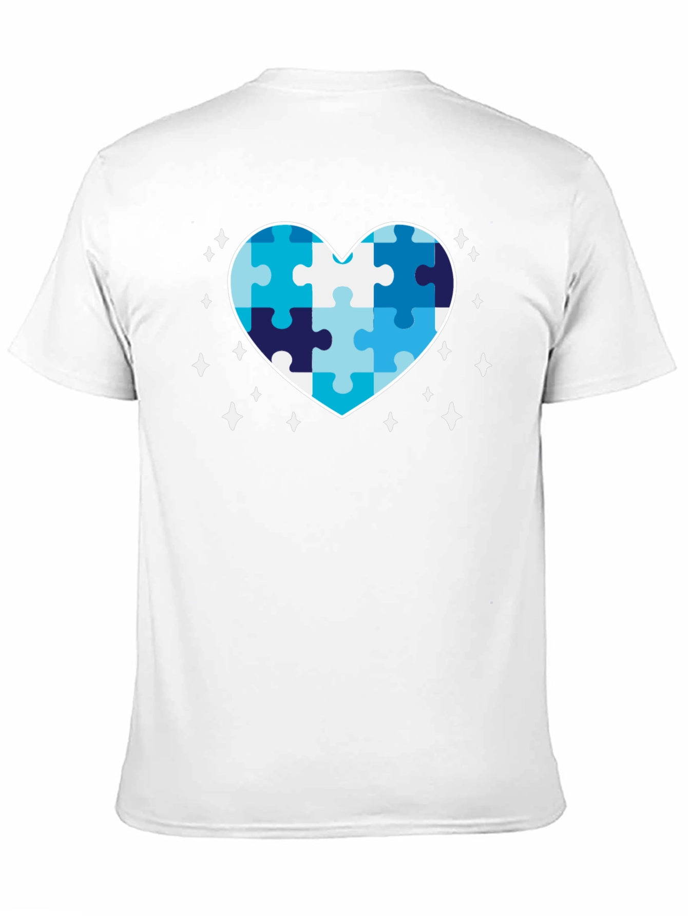 Autism Awareness Puzzle Heart Graphic Tee