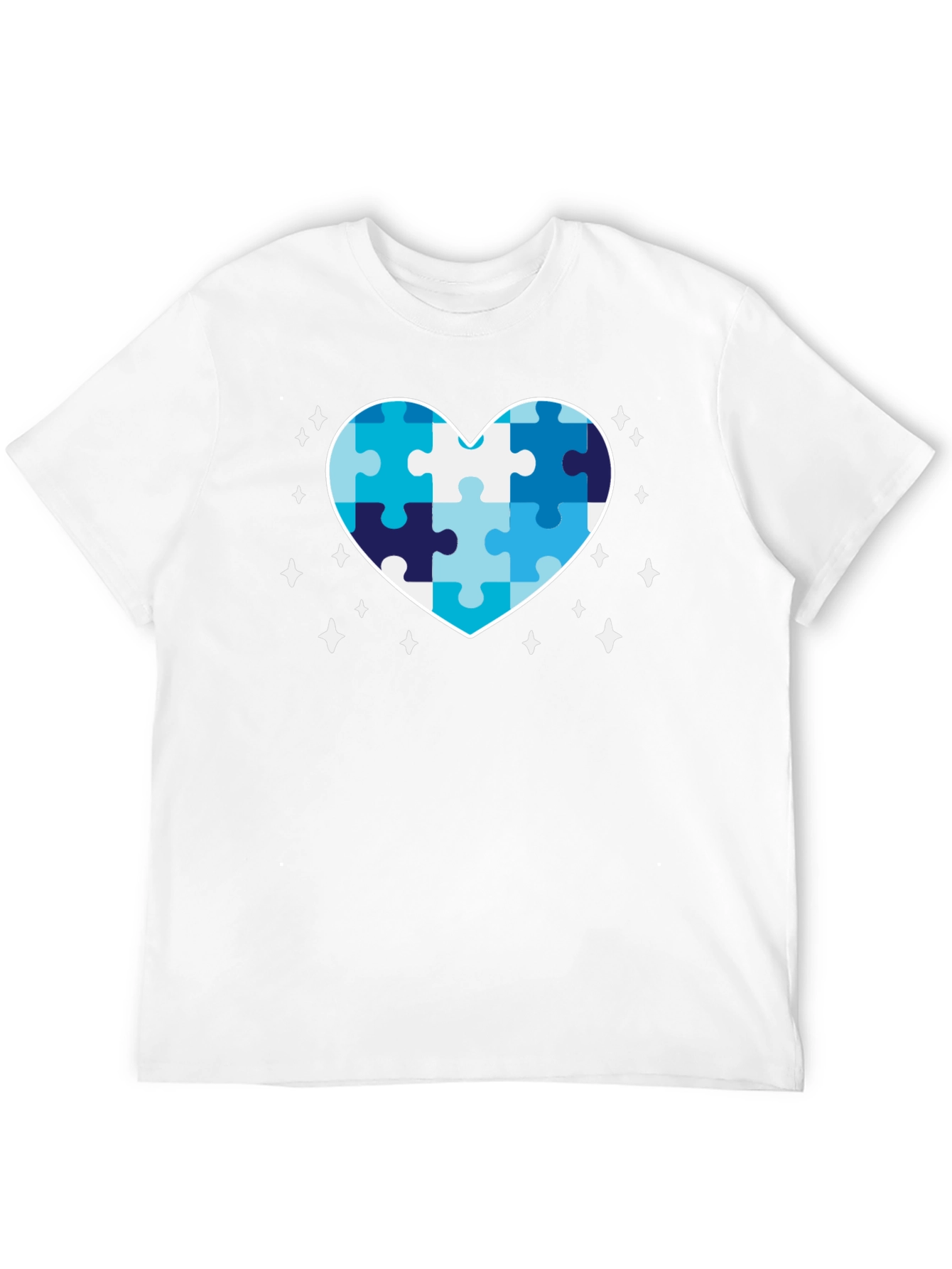 Autism Awareness Puzzle Heart Graphic Tee
