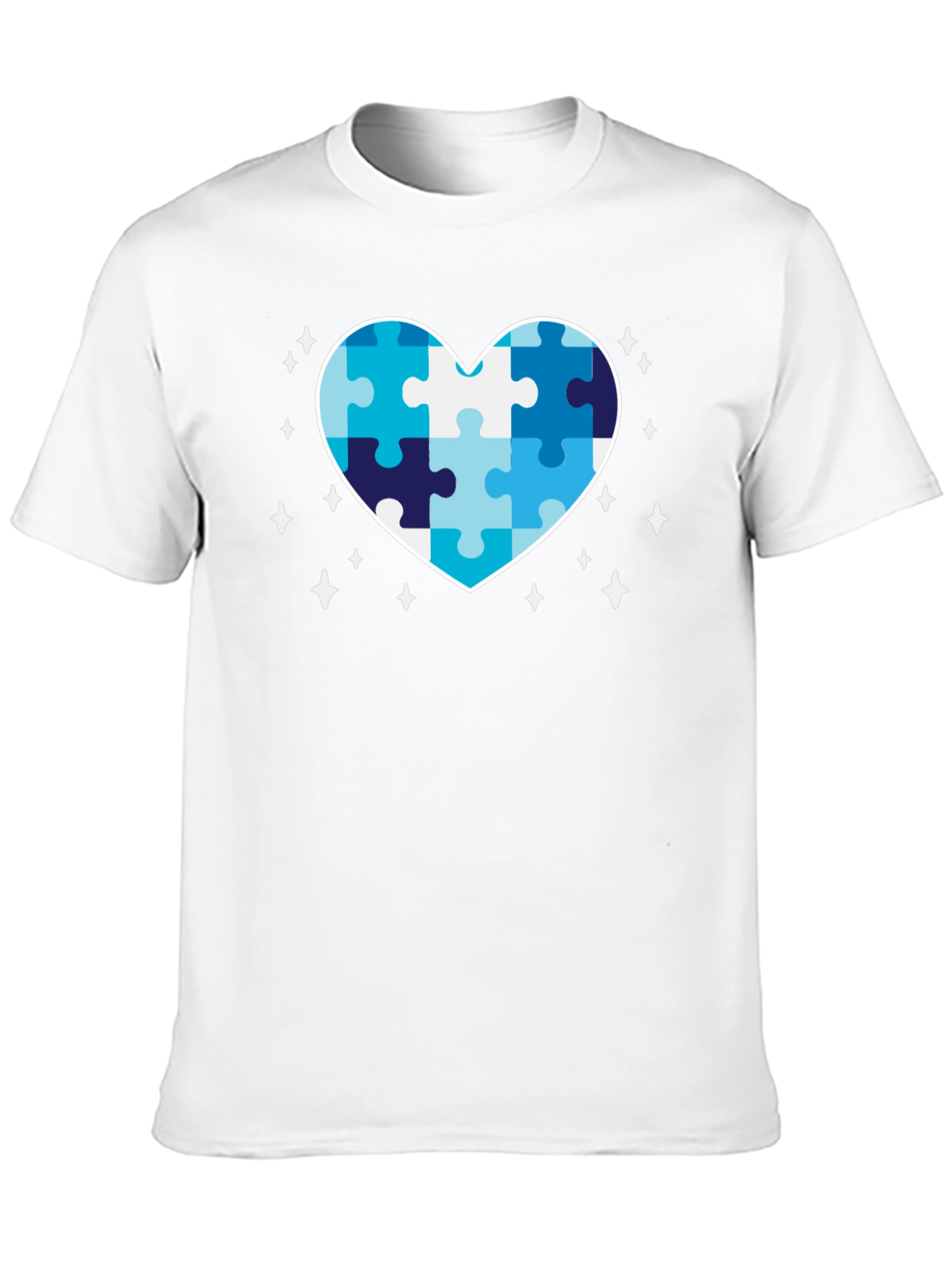 Autism Awareness Puzzle Heart Graphic Tee