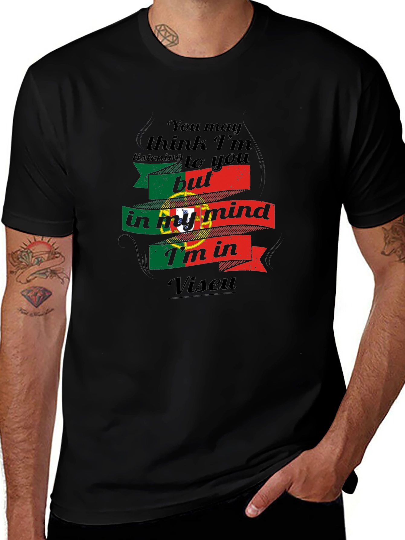 Viseu Portugal Mind T-Shirt - Novelty Vacation Tee