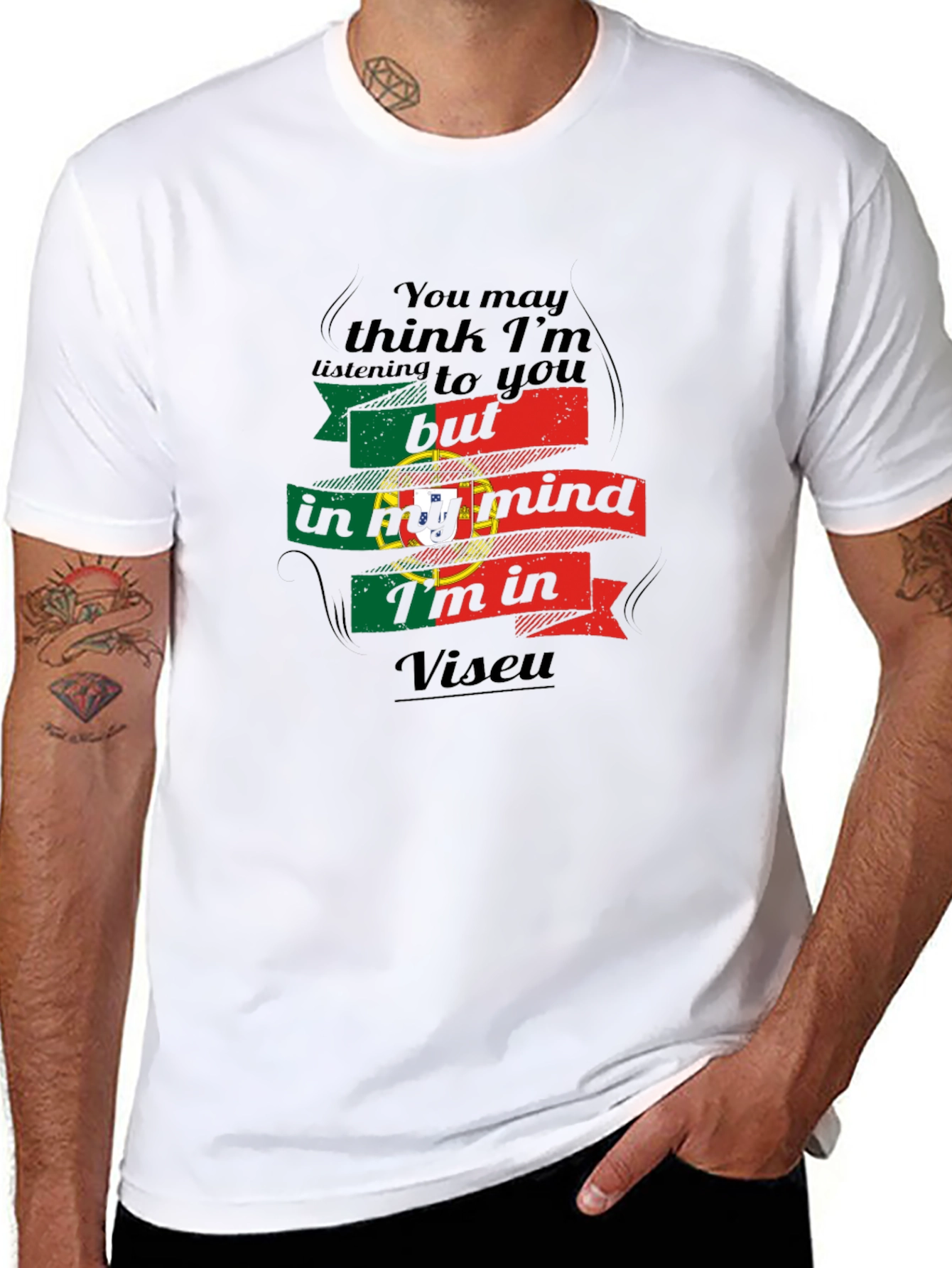 Viseu Portugal Mind T-Shirt - Novelty Vacation Tee