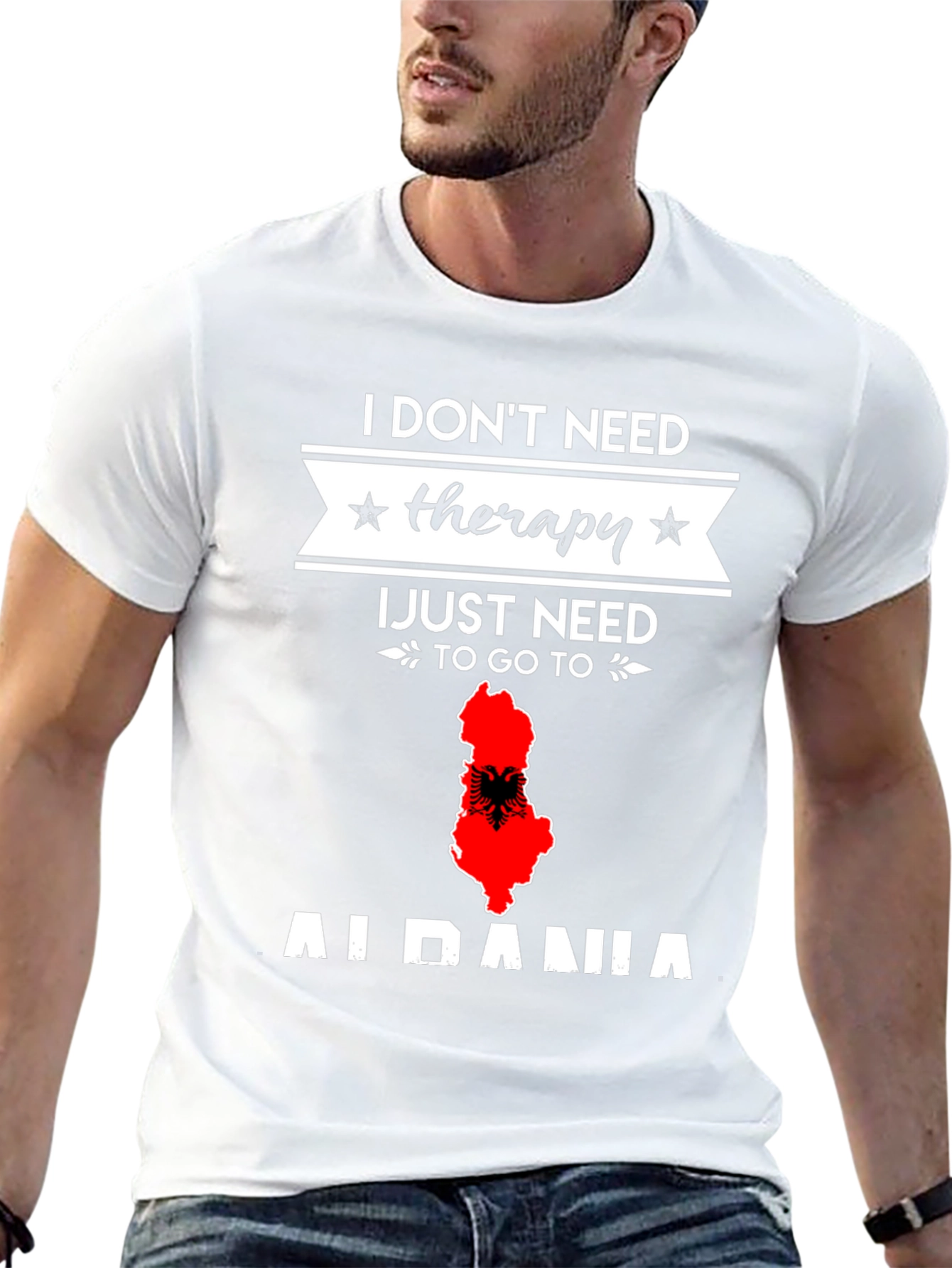 Albania Therapy T-Shirt - Travel Lover Gift