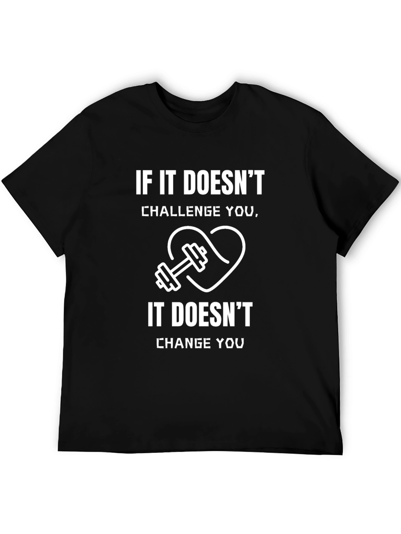 Fitness Motivation Black T-Shirt