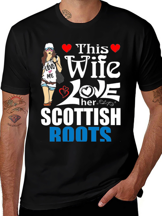 Wife Loves Scottish Roots Graphic Tee