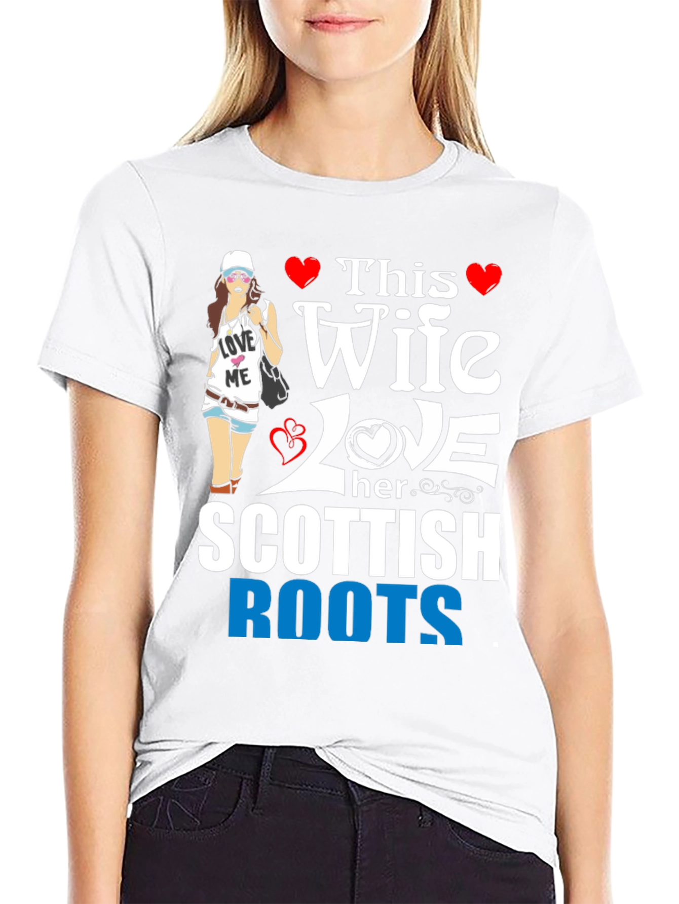 Wife Loves Scottish Roots Graphic Tee