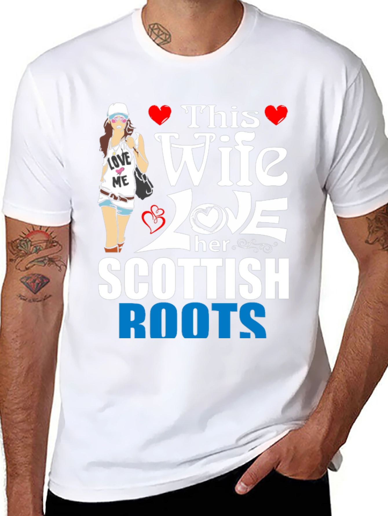Wife Loves Scottish Roots Graphic Tee