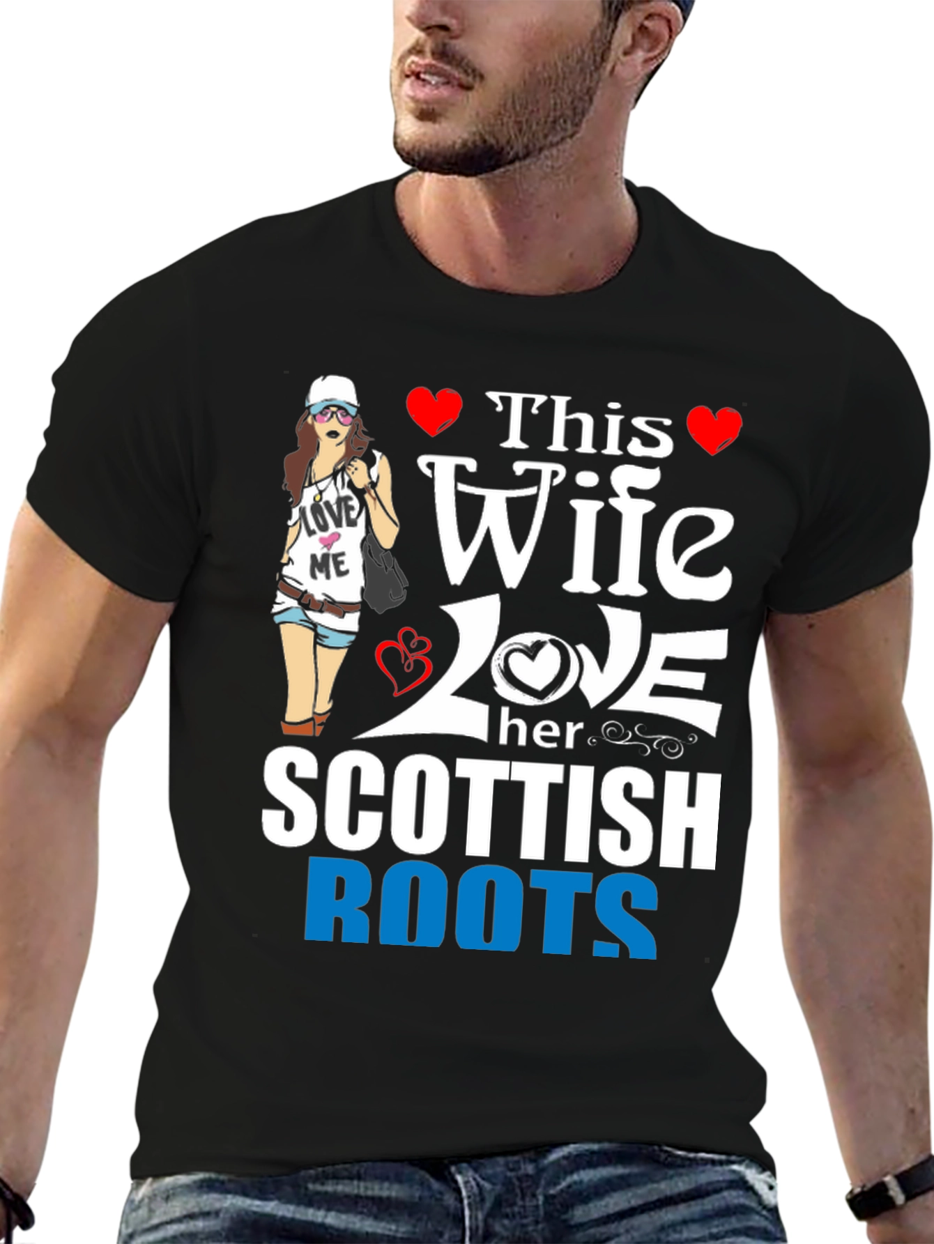 Wife Loves Scottish Roots Graphic Tee