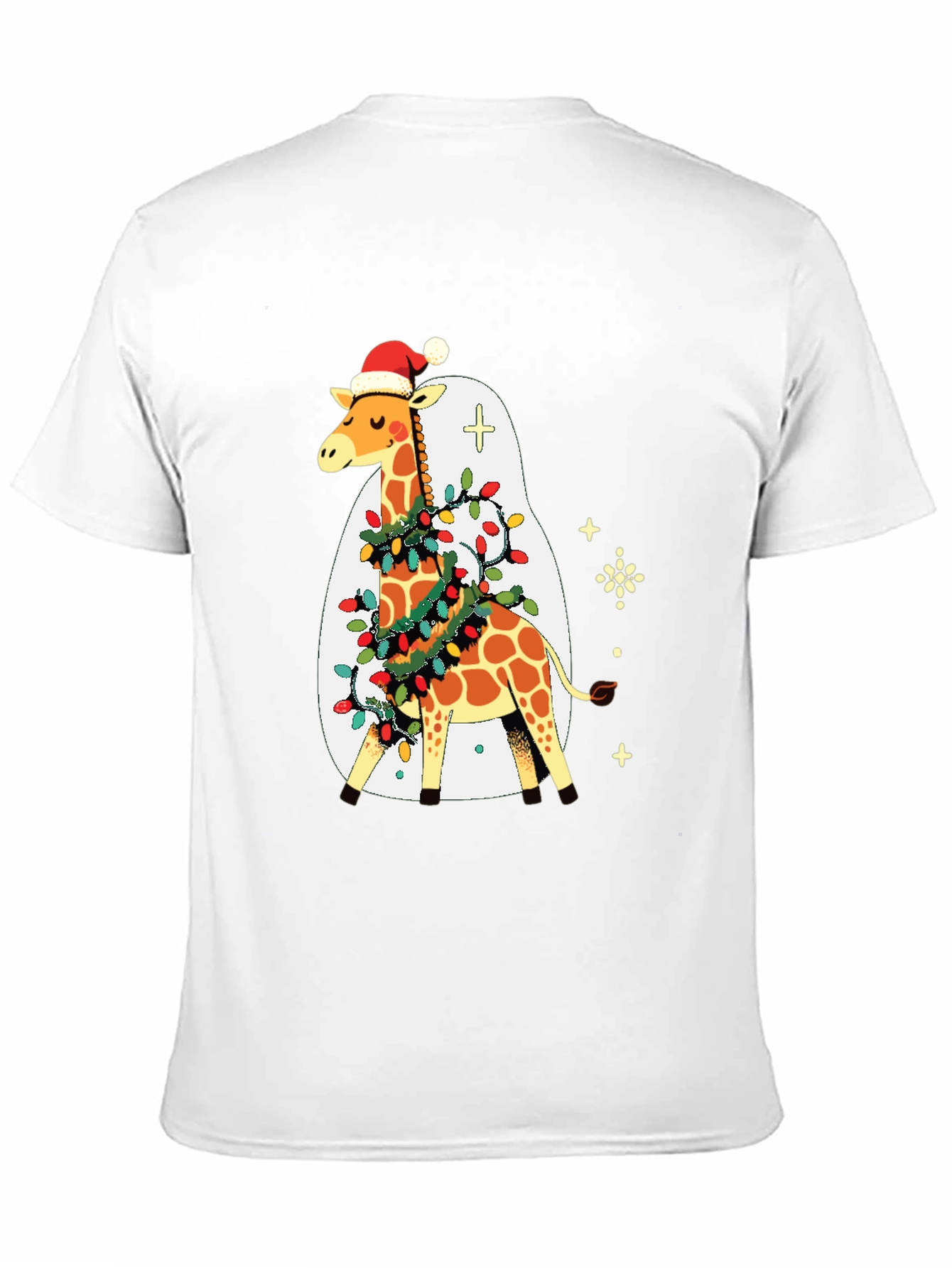 Festive Giraffe Christmas T-Shirt
