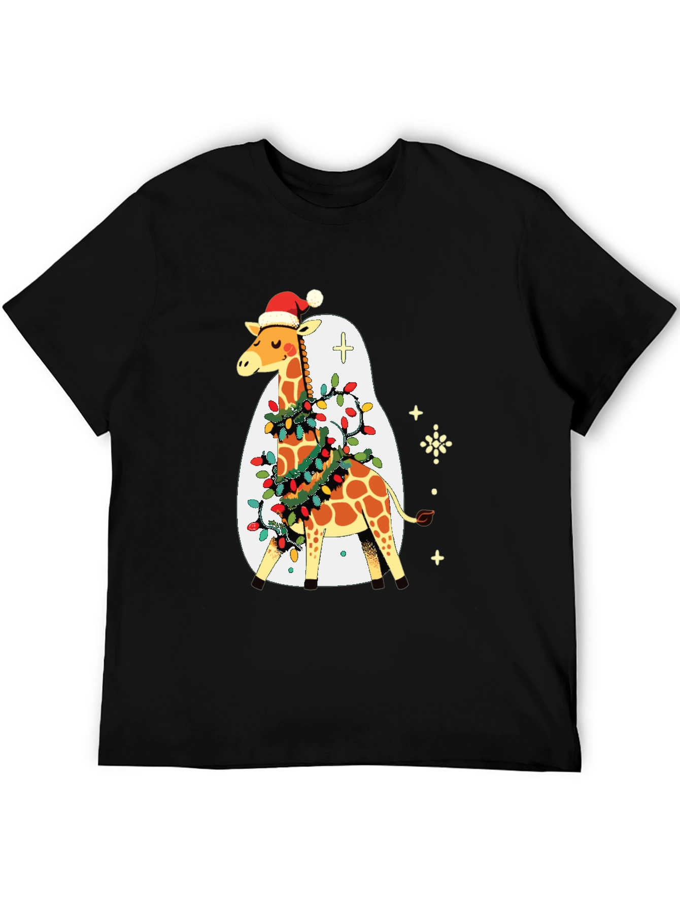 Festive Giraffe Christmas T-Shirt