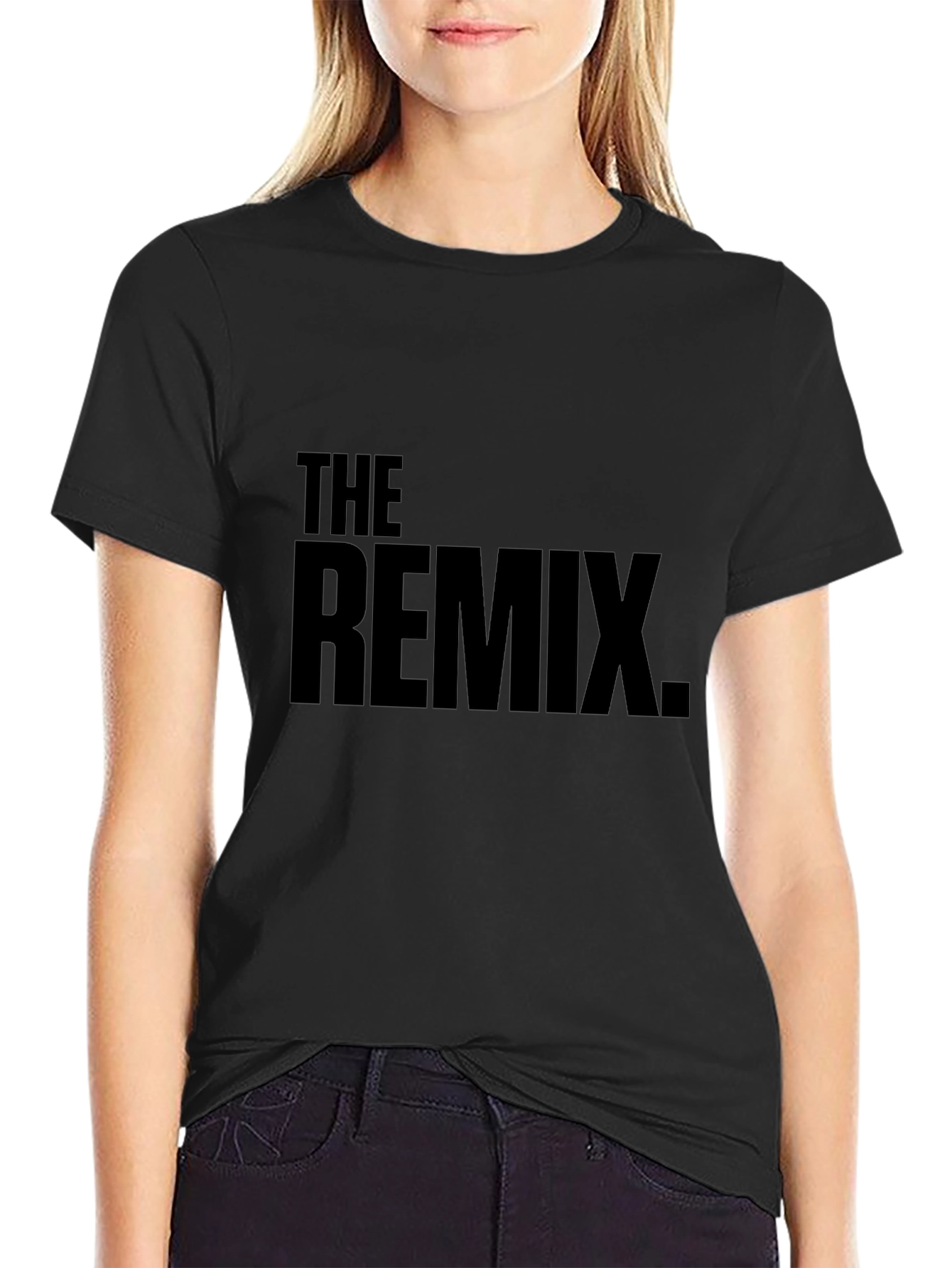 The Remix Black T-Shirt - Trendy Graphic Tee