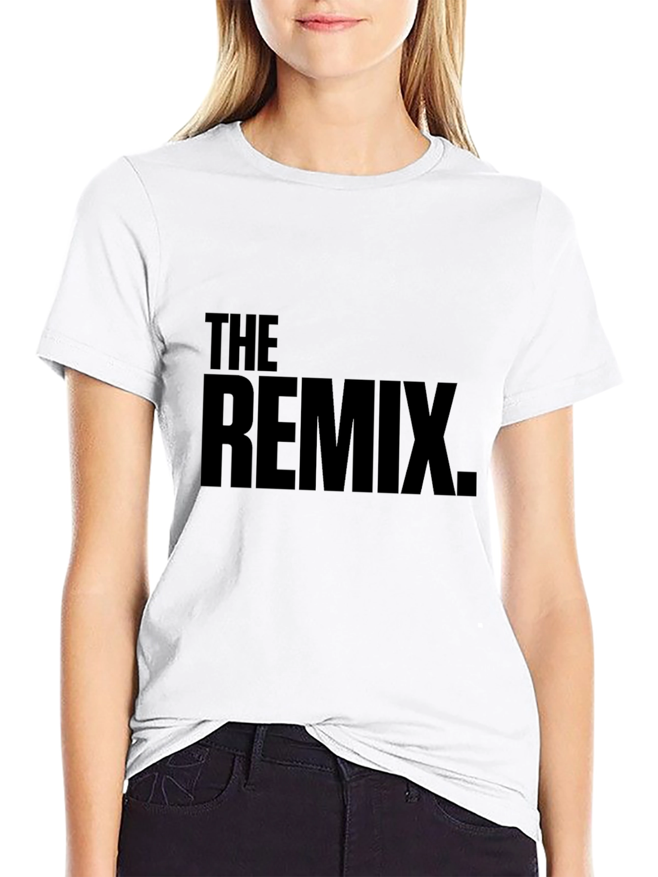 The Remix Black T-Shirt - Trendy Graphic Tee