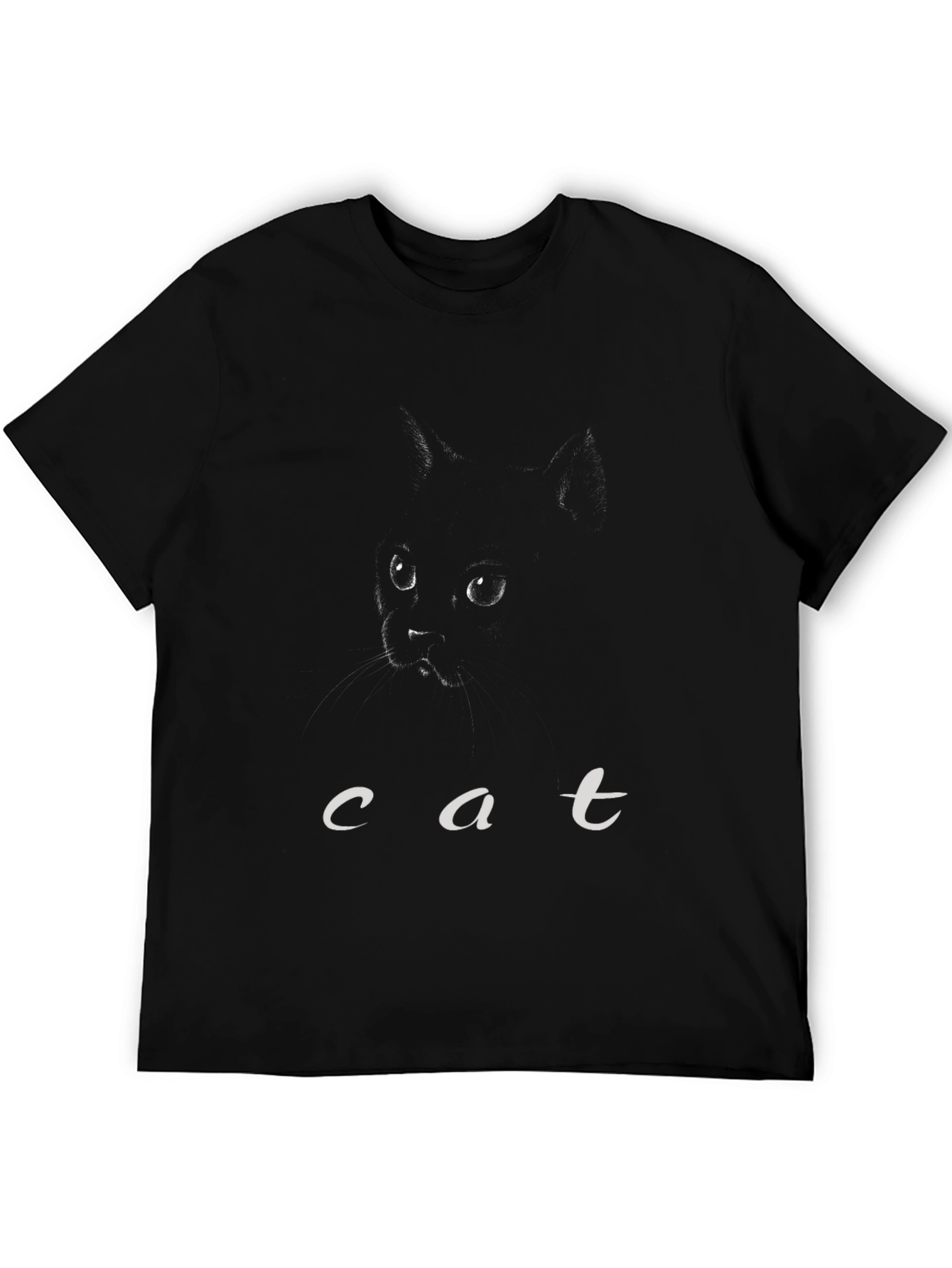 Black Cat Graphic Tee - Stylish Comfort